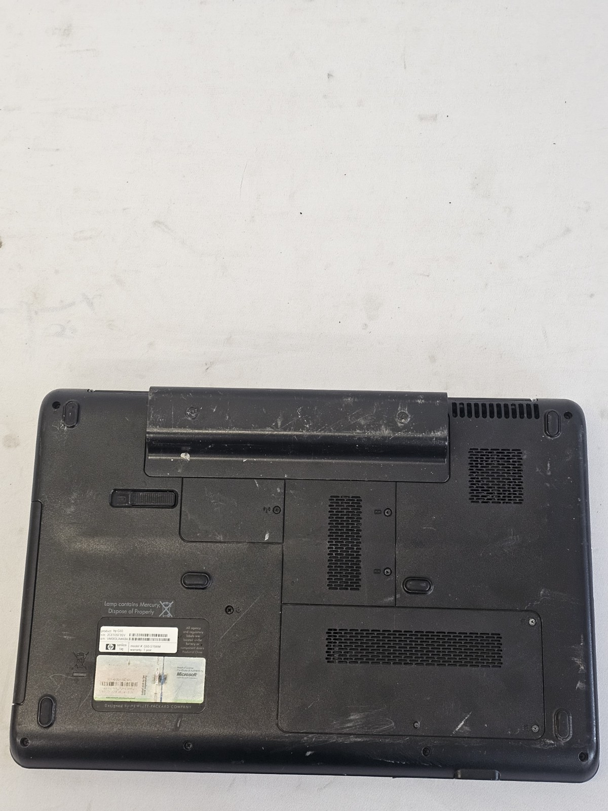 HP G60 Laptop – Intel Celeron 900 – 3GB RAM – 250GB HDD – Windows 10