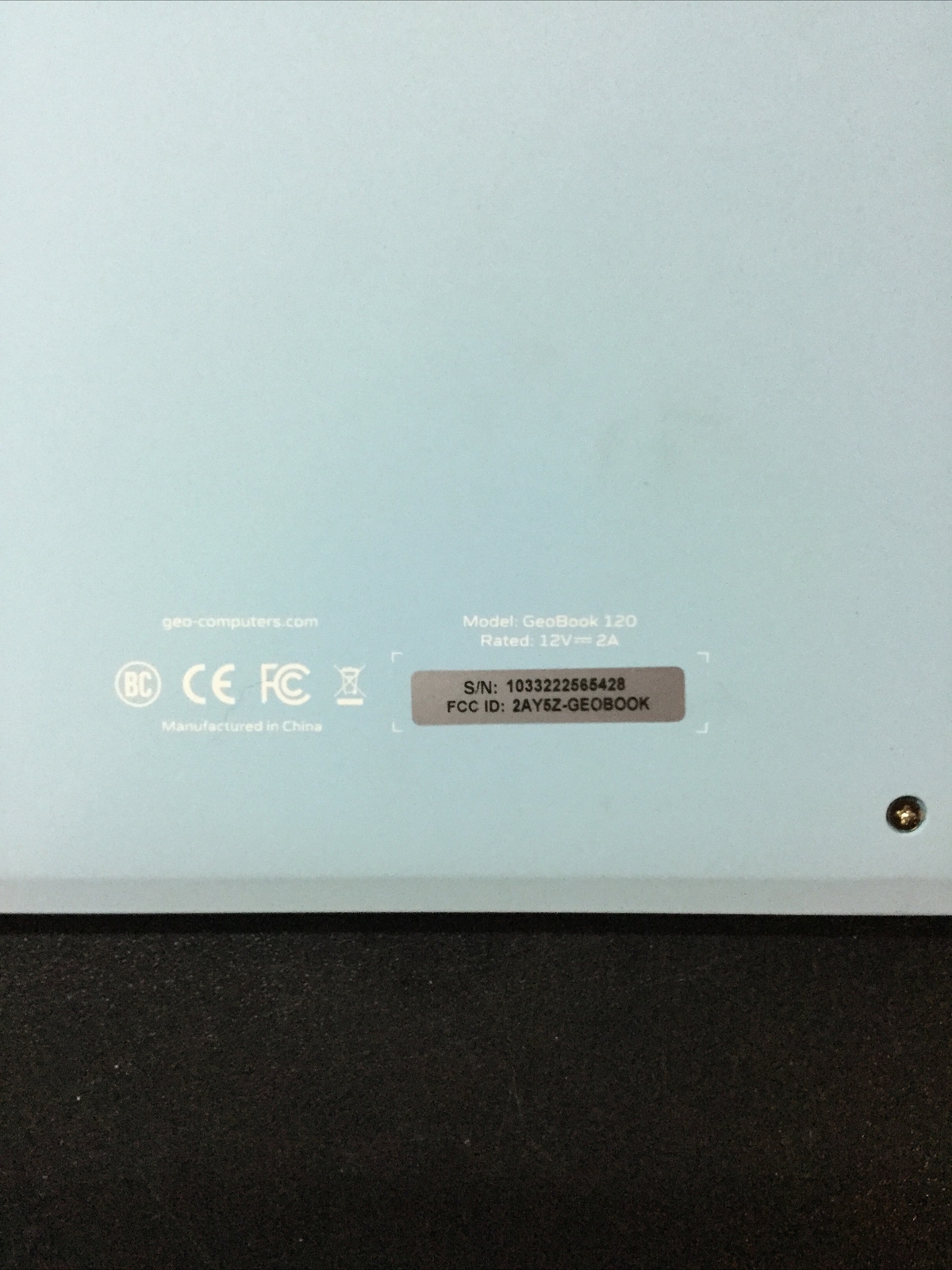 GeoBook 120 12.5” HD Intel Celeb on Dual Core 4GB RAM 64GB SSD Windows 11