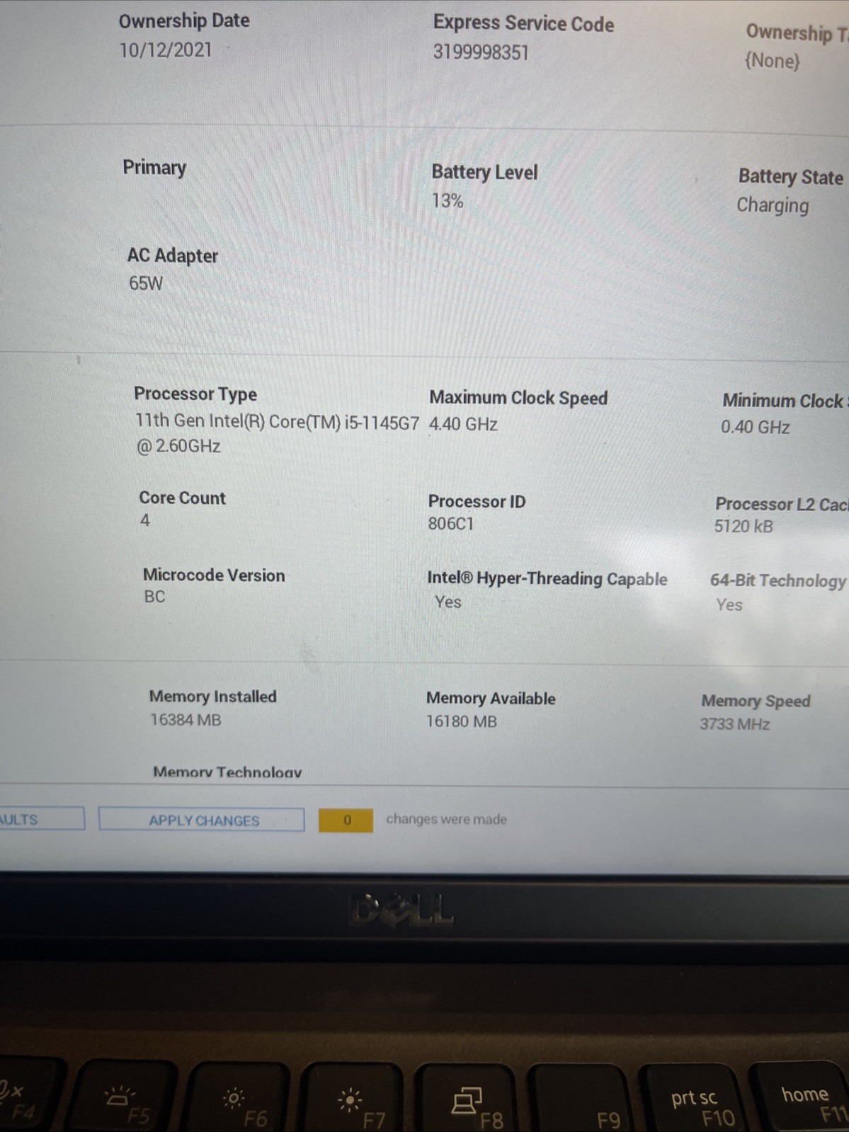 DELL LATITUDE 7420 | INTEL CORE I5-1145G7 4.40GHZ | 256GB | 16GB| W11
