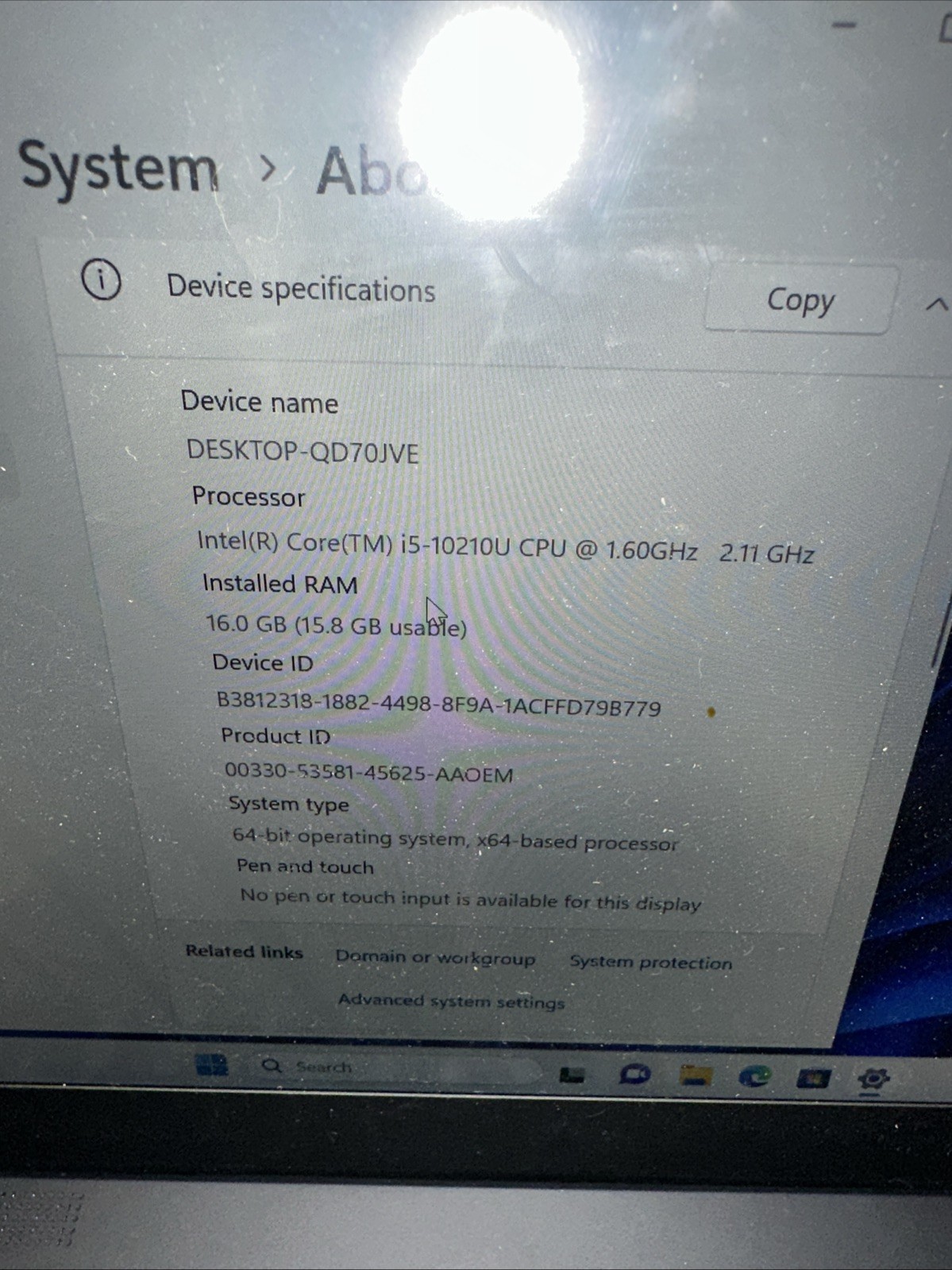 Lenovo ThinkPad X1 Carbon Gen 8 14″ FHD i5-10210U 16GB 512GB SSD Windows 11 Pro