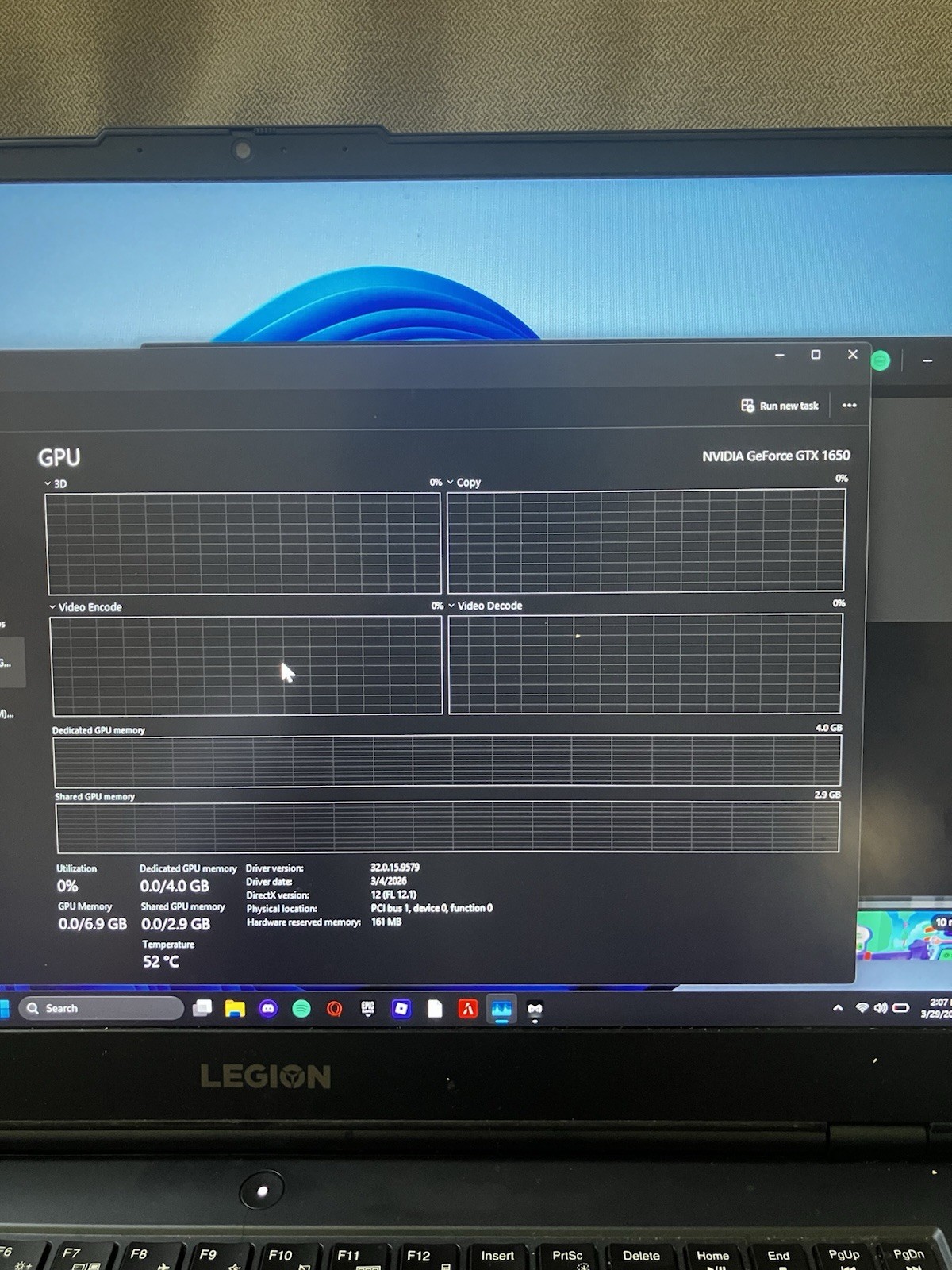 Lenovo Legion 5 17ACH6H Ryzen 5 5600H 16GB 512GB SSD GTX 1650 17″