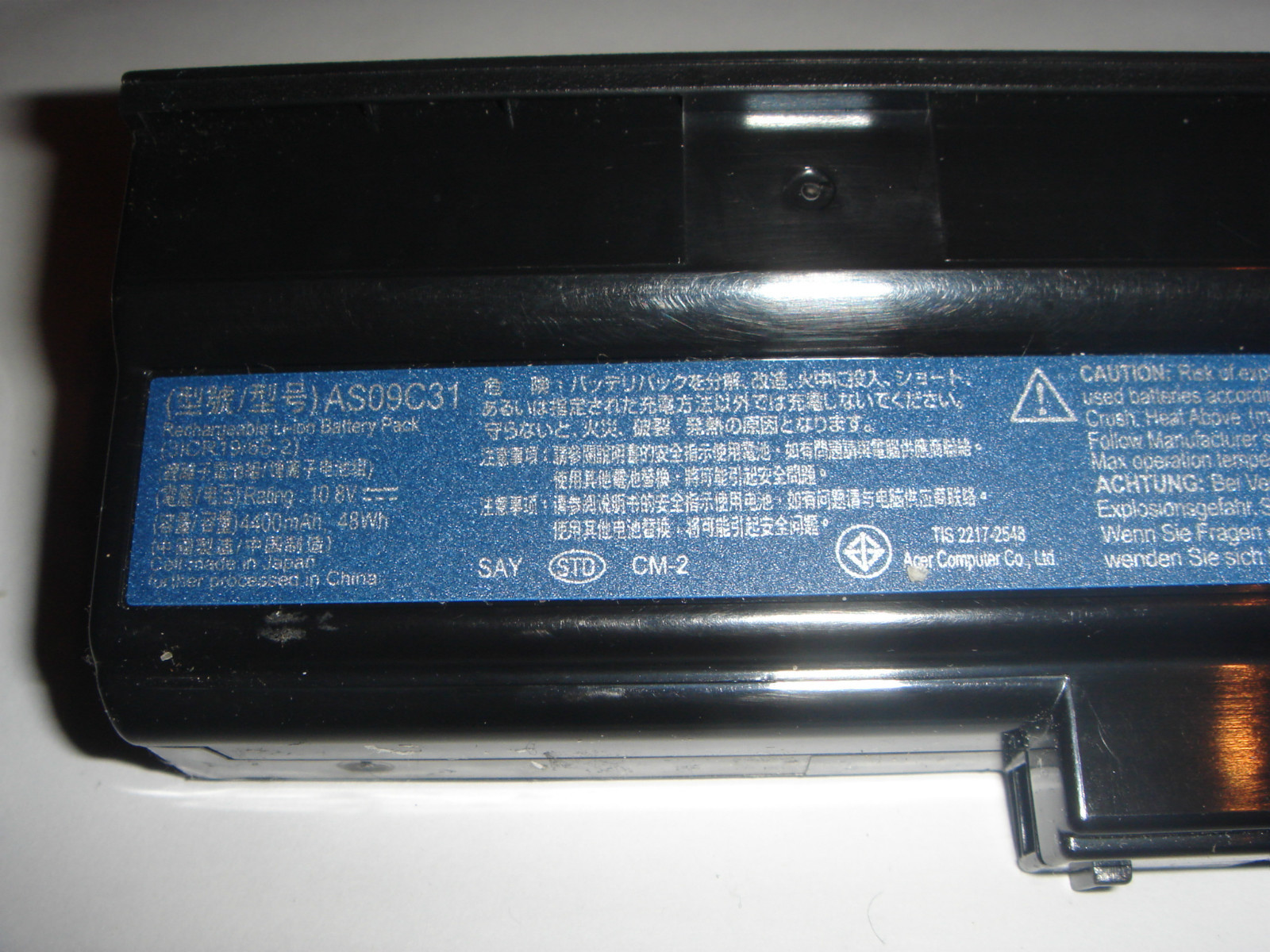 Original Battery Packard Bell AS09C75 NJ31 10.8V 4400mAh Genuine Battery ACCU