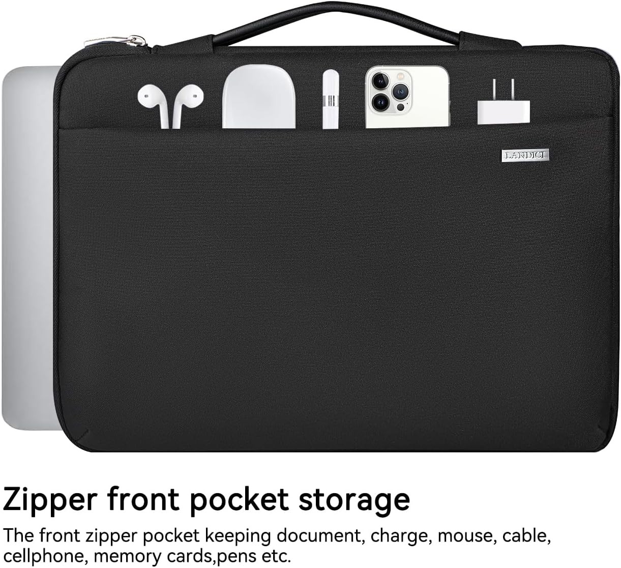 360° Laptop Sleeve Case 13 13.6 Inch Compatible with MacBook Air 13 M1/M2/M3/M4