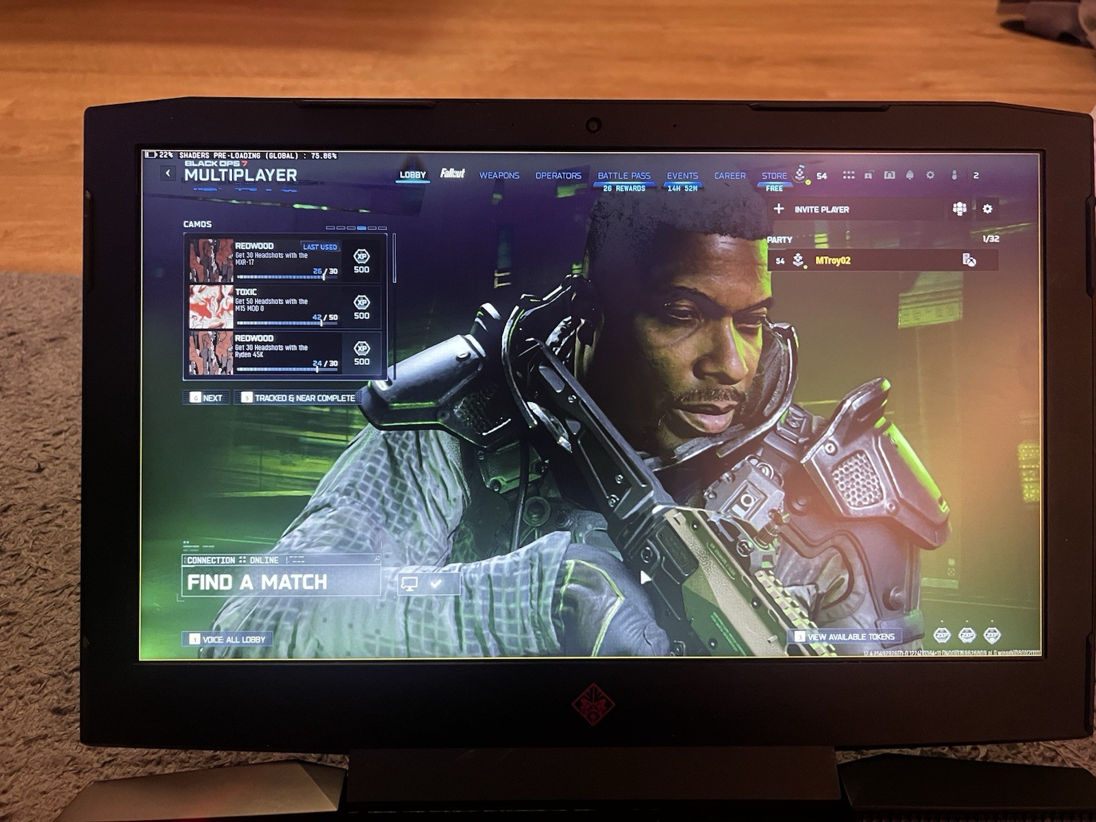 HP Omen Laptop 15-ce018 Intel I7-7700HQ, NVIDIA GTX 1050, 16GB RAM
