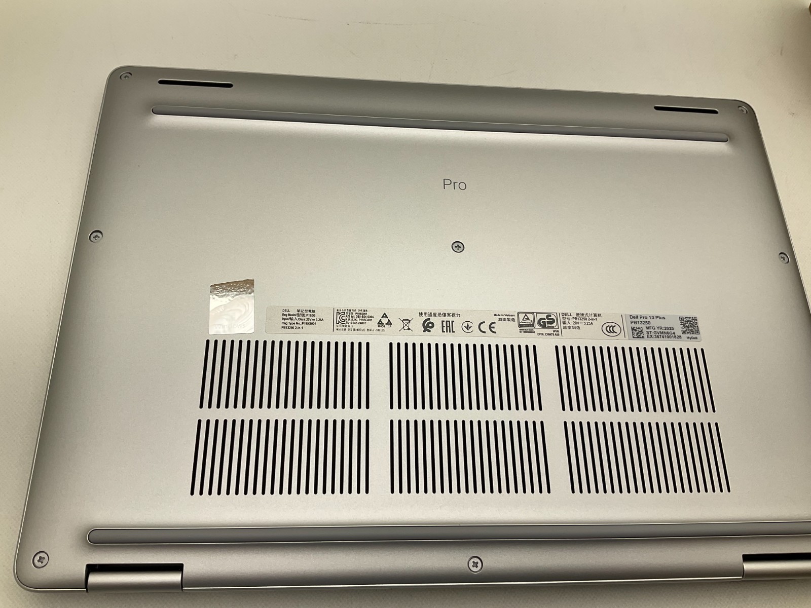Dell Pro 13 Plus Laptop Touch 13.3″ Core Ultra 7-265V 32GB 512GB Warnt 12/2028