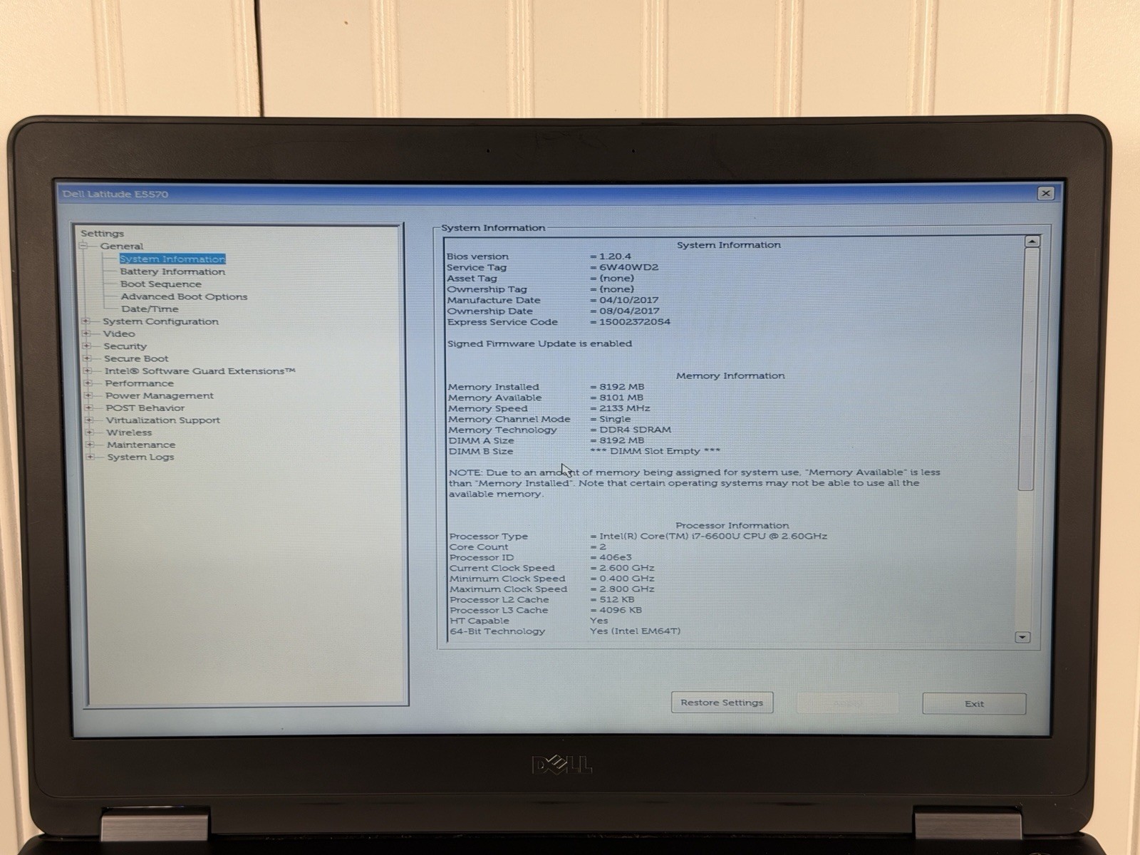 Lot of 6 Dell Latitude E5570 i7-6600U 8GB 256GB SSD Radeon R7 Win11P No Chargers