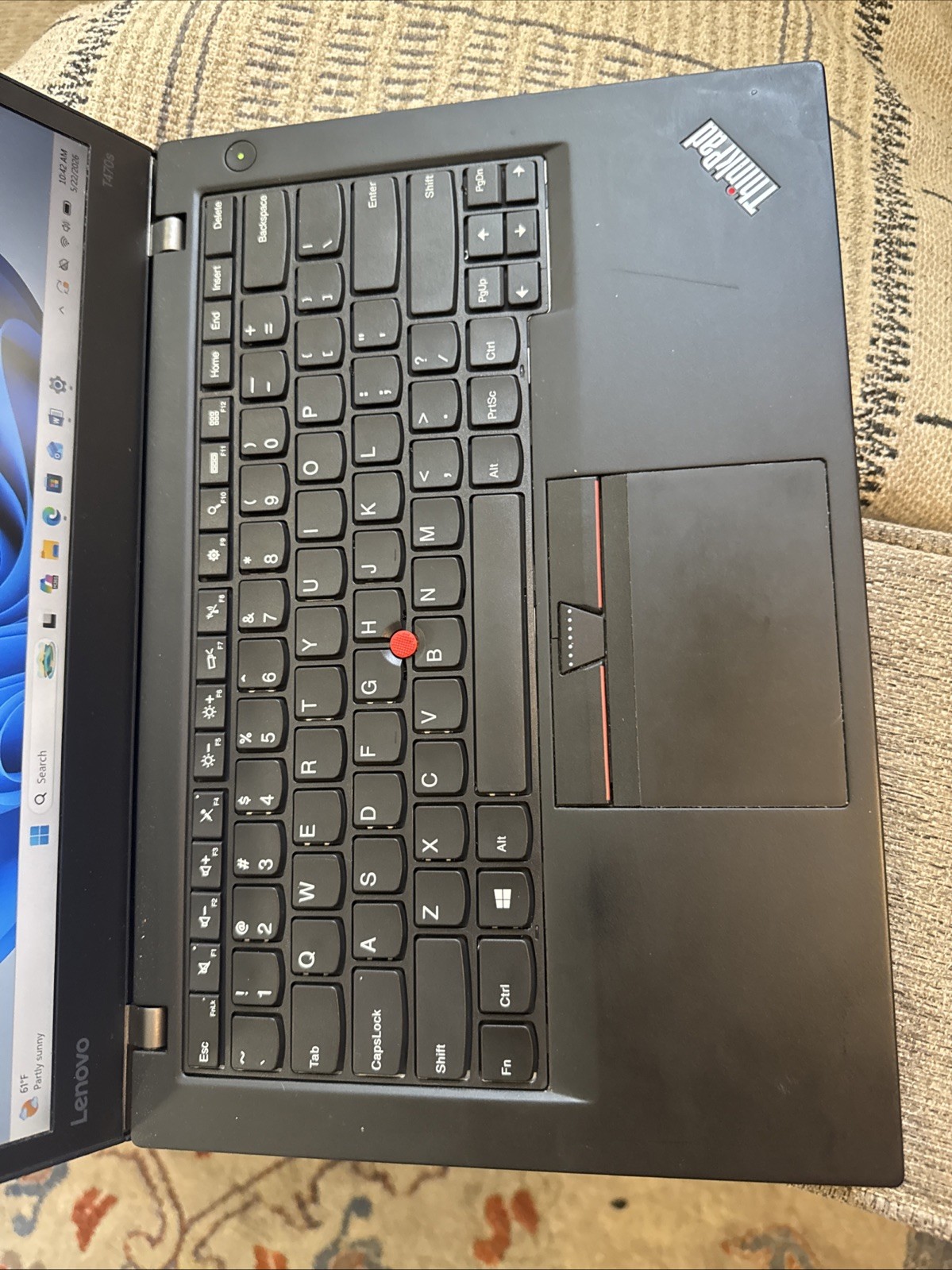 Lenovo ThinkPad T470s 14″ Intel i5-7300U 8GB Ram 256 SSD Laptop Win 11 w/Office
