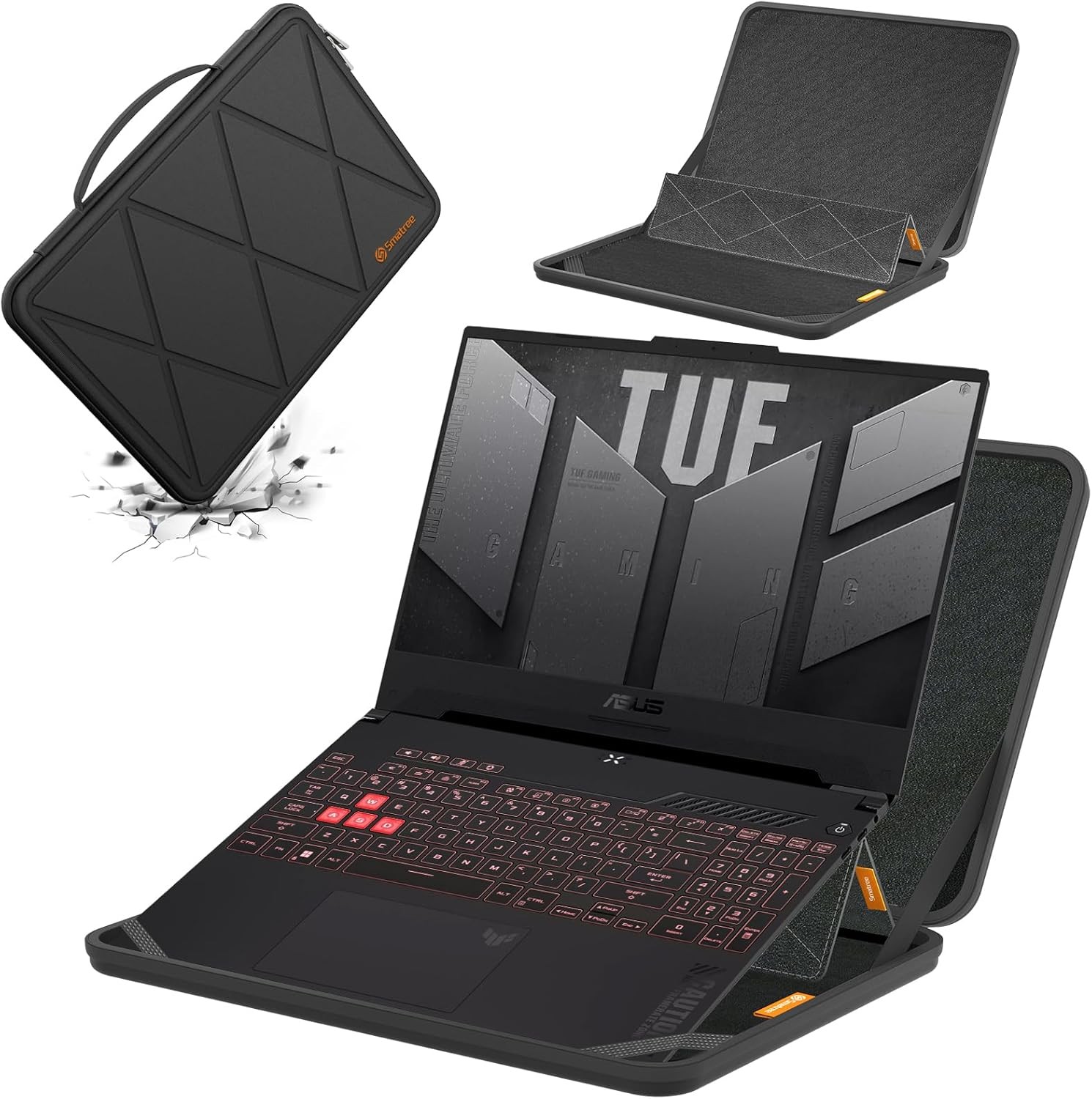 MS86 Hard EVA Protective Sleeve with Stand Compatible for ASUS ROG Zephyrus M16