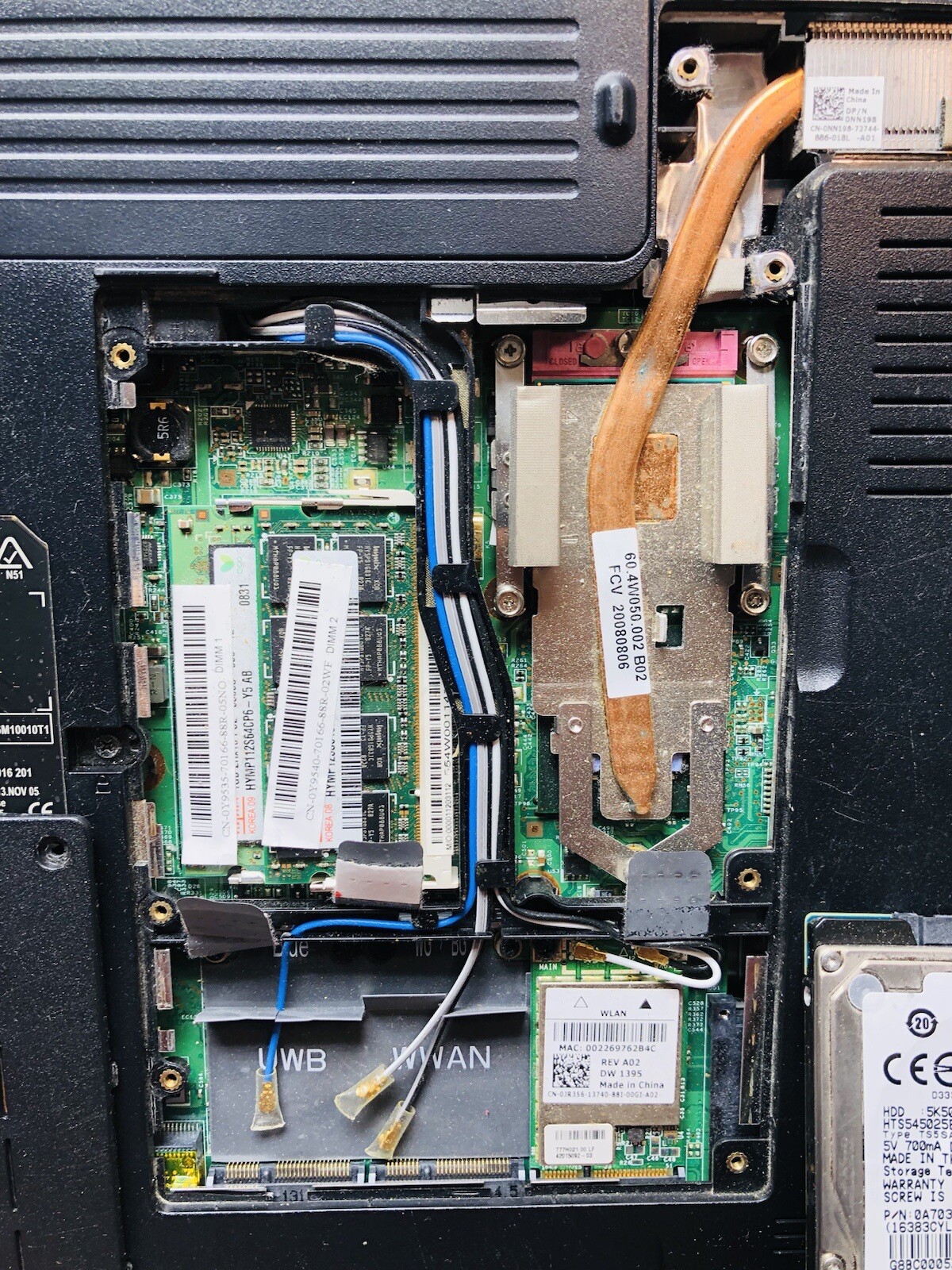 Dell Inspiron 1525 15.4″ Laptop , FOR PARTS ! Memory Sticks Hard drive