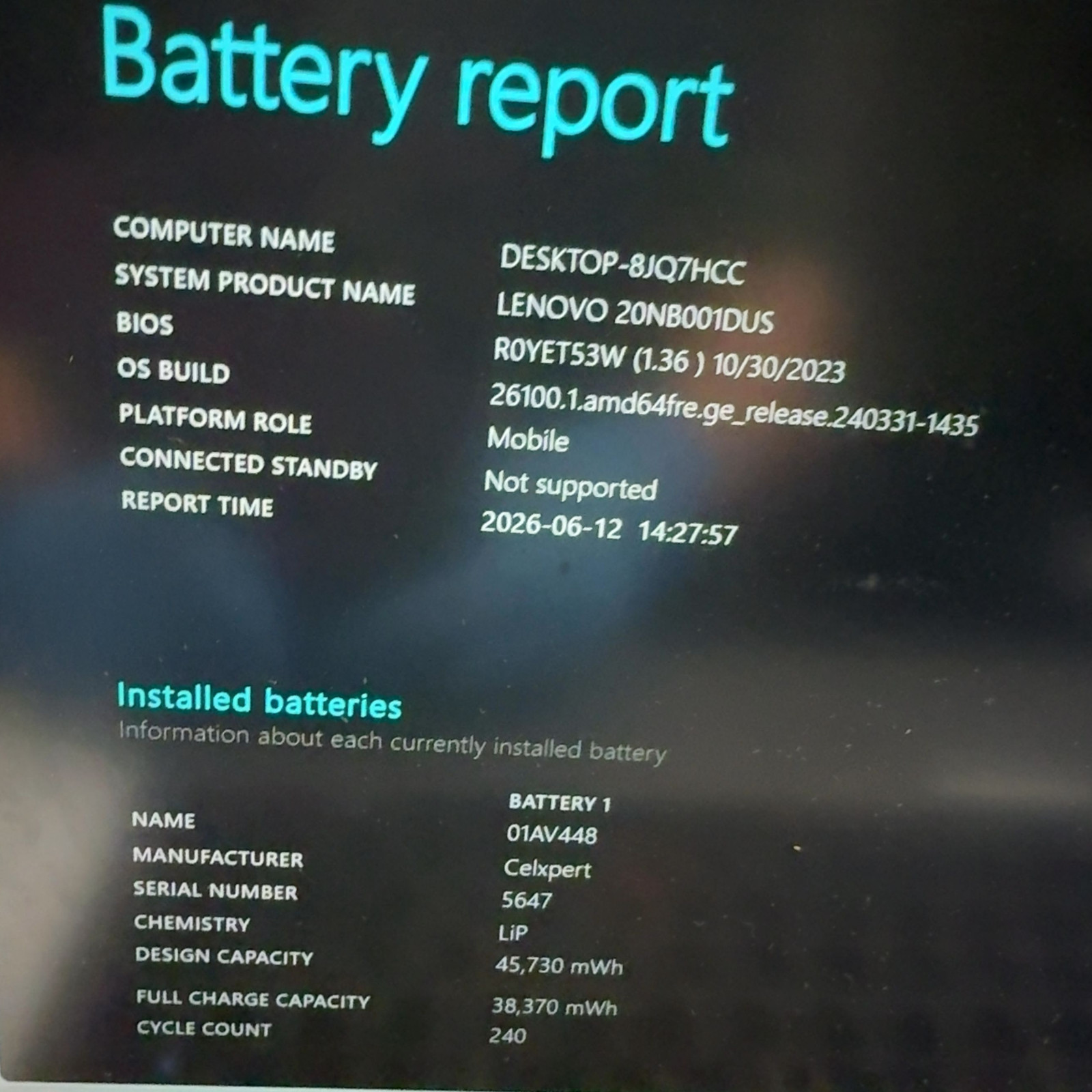 Lenovo ThinkPad E590 i7-8565U 8GB RAM 256GB SSD 15.6″ FHD Laptop Win 11