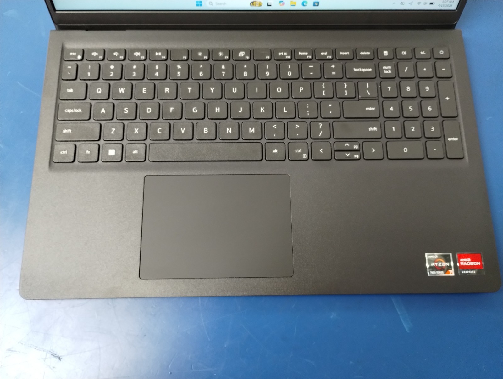 DELL 15 DC15255 G8MK9, AMD Ryzen 7 7730U, 2.00 GHz, 16 GB RAM, 512 GB NVMe SSD