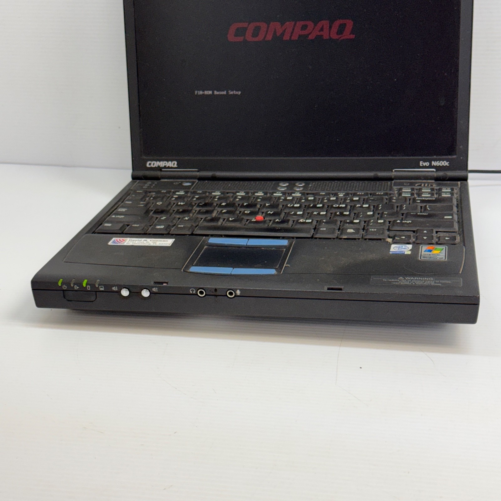 Compaq Evo N610c Laptop PP2040 Vintage Powers On No Further Testing