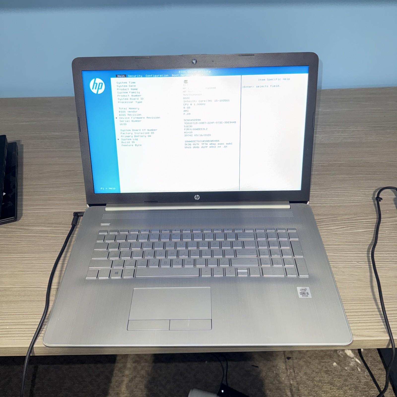 HP Laptop 17 – BY3XXX i5-1035G1 1.0GHz 8GB RAM NO SSD 17″ Laptop *READ*