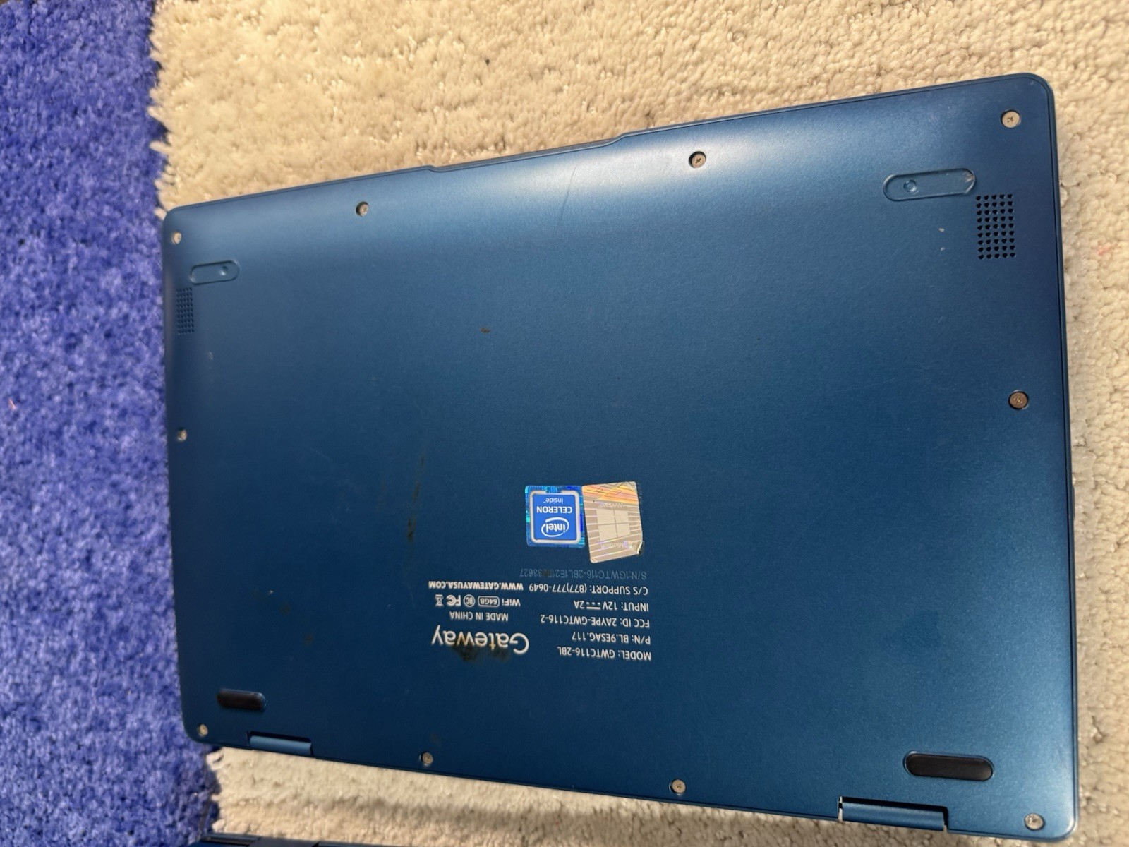 Gateway GWTC116-2BL 11.6″ ( lot 2 ) For Parts Or Repair