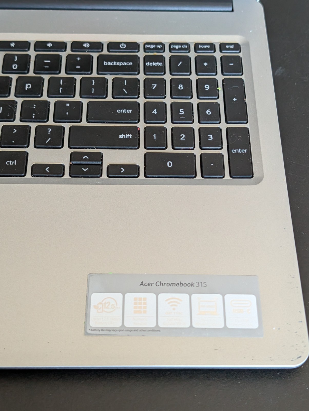 Acer Chromebook 315 (N21Q9) Laptop 2024 – Unknown Specs – SOLD FOR PARTS ONLY **