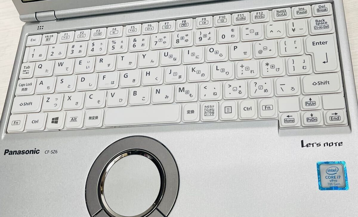 Let’s Note CF-SZ6 SZ6 Core i7-7600U Memory 16GB SSD 512GB USED w/AC JP