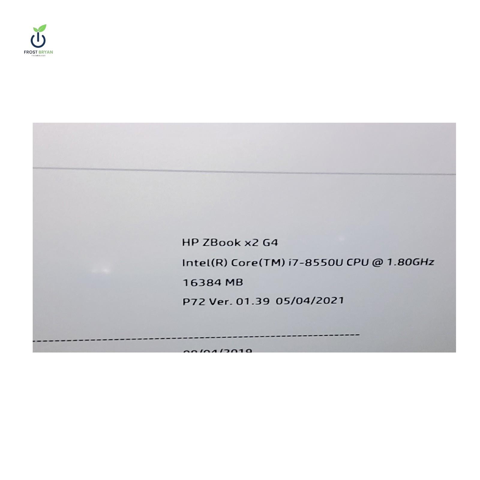 HP ZBook x2 G4 Laptop i7-8550U@1.80GHz 16 GB 256 GB No OS Grade C [READ]