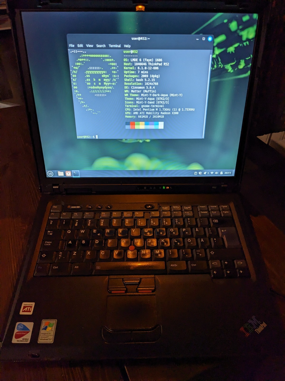 IBM Thinkpad R52 Intel Pentium 1.73GHz 2GB/60GB SSD Linux