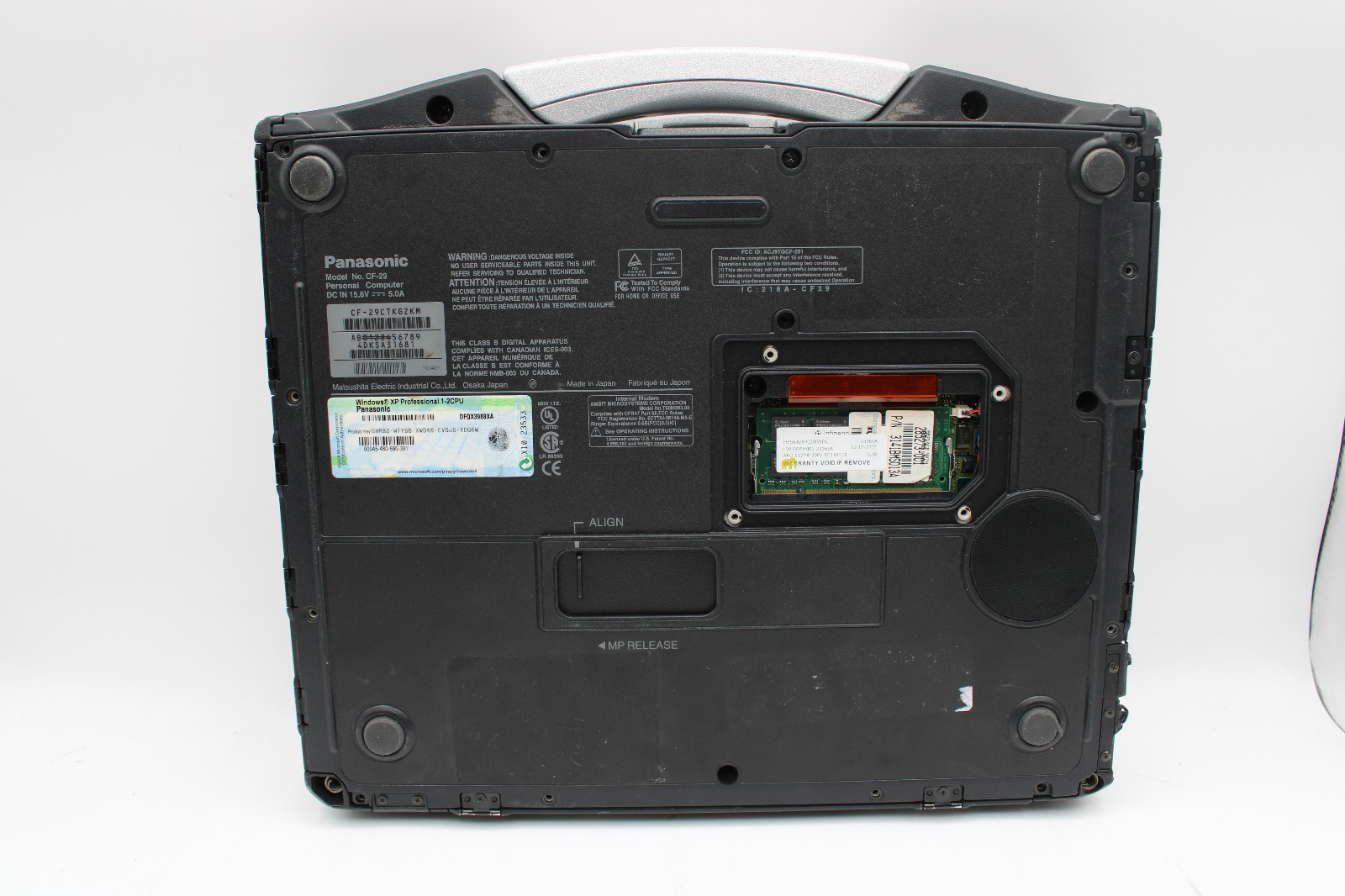 Panasonic ToughBook CF-29 _ Pentium M _ 768 MB RAM _ No SSD / OS *READ
