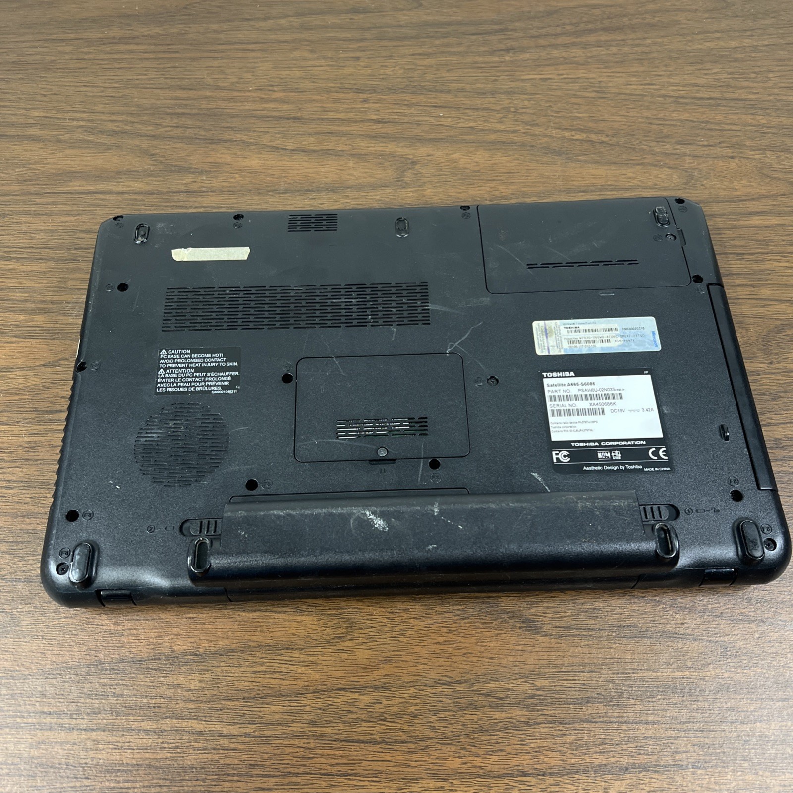 Toshiba Satellite A665 15″ Laptop Intel Core i3 M370 – BOOTS TO BIOS