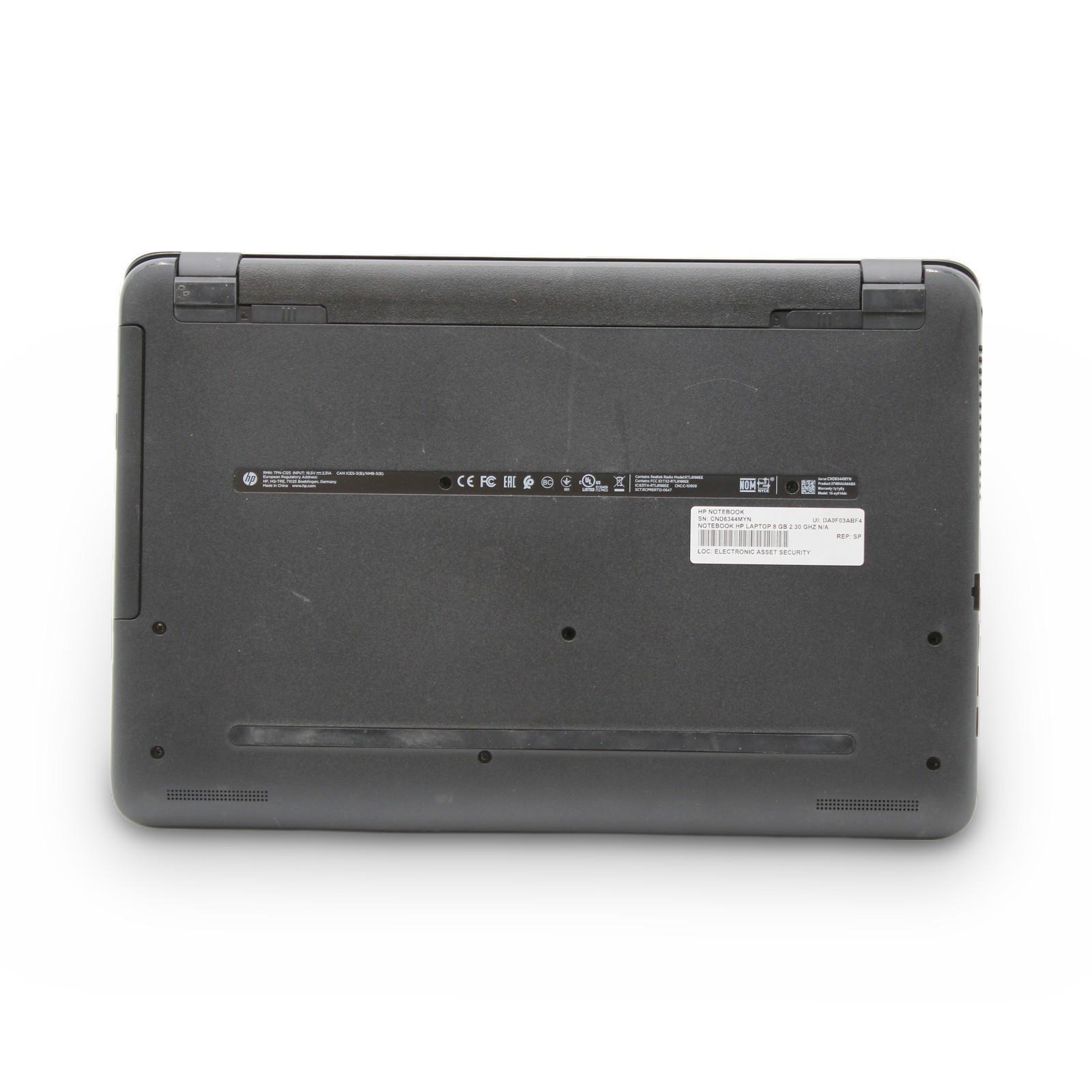 HP Notebook 15-ay014dx 15.6in i5-6200U 8GB Touch No OS, Drive, Power Cord
