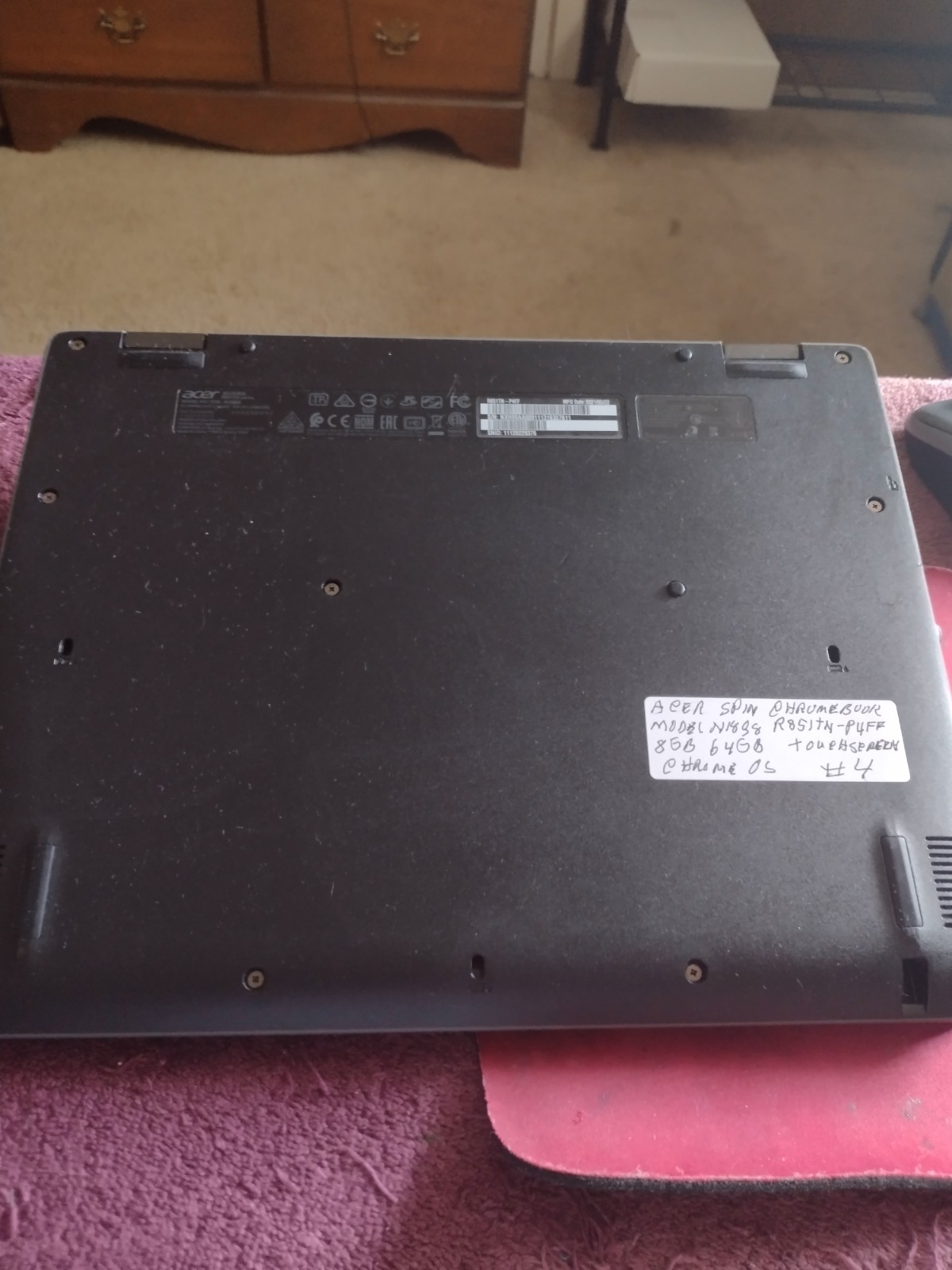 Acer Chromebook 12″ Spin 512 R851TN-P4FF Touch 2in1 8GB-64GB NICE CLEAN UPTODATE