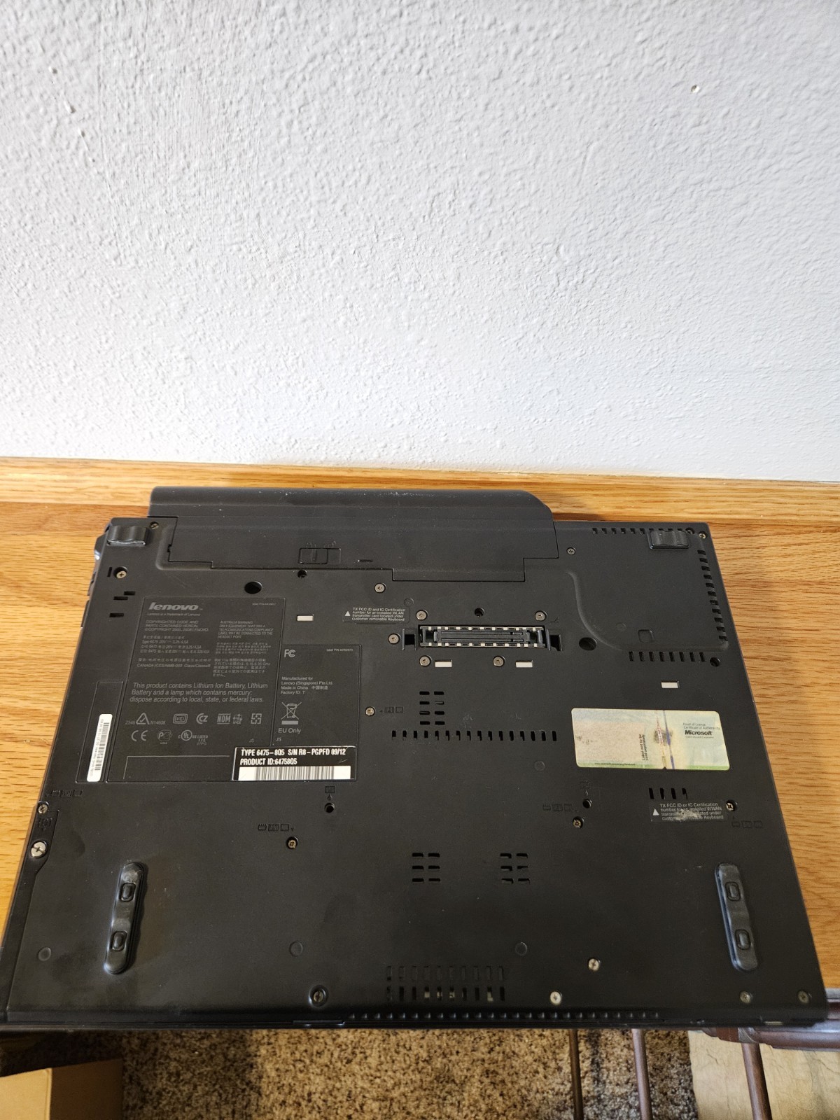 Lenovo ThinkPad T400 160GB HDD C2D P8600 4GB RAM Windows Vista Business- Works