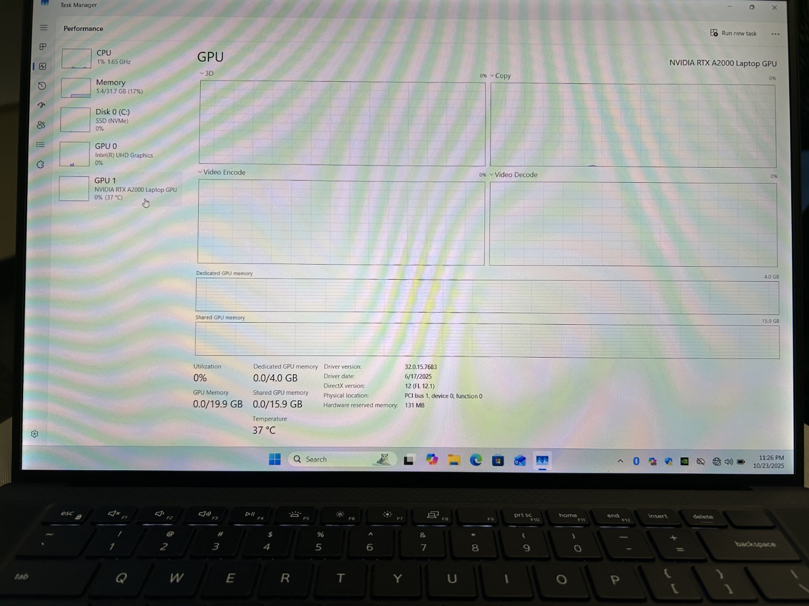 Dell Precision 5560 15.6″ i7-11850H @ 2.50GHz 1 TB NVMe SSD 32GB RAM Win 11 Pro