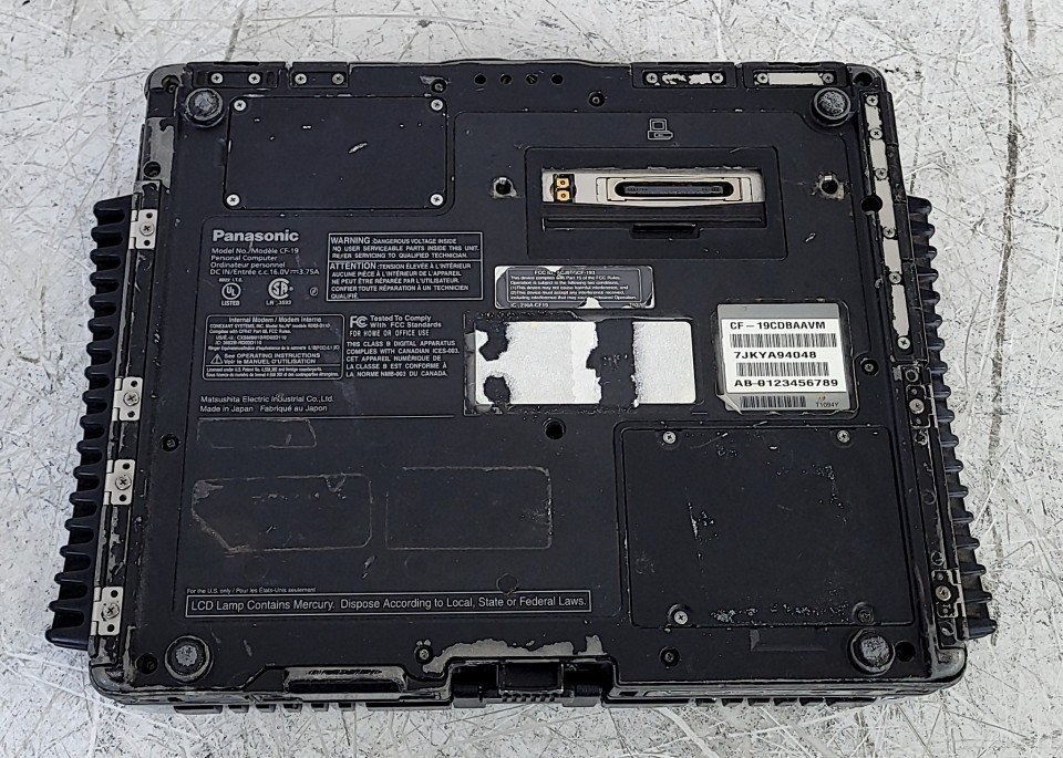 PANASONIC CF-19CDBAXVM Laptop Intel Core DUO U2400 2.5GB 500GB SEE NOTES