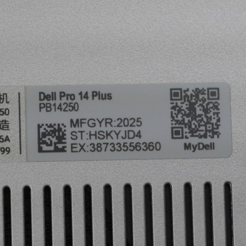Dell Pro 14 Plus PB14250 14″ 512GB 2GHz 16GB RAM Intel Core Ultra 5 -Touchscreen
