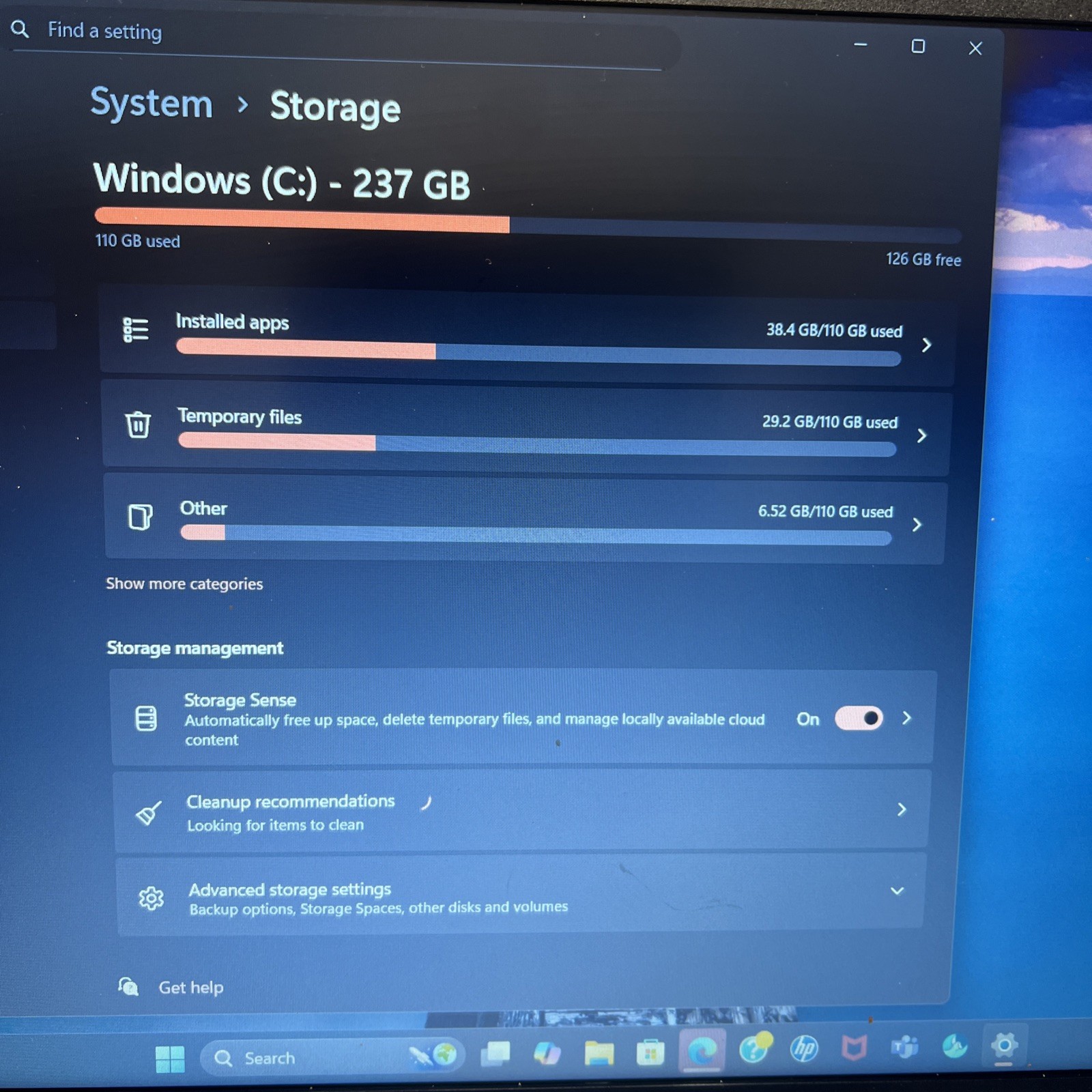 HP Laptop 15-fc0xxx 15.6” Ryzen 5 7520U 8GB Win 11 Home Silver Touchscreen