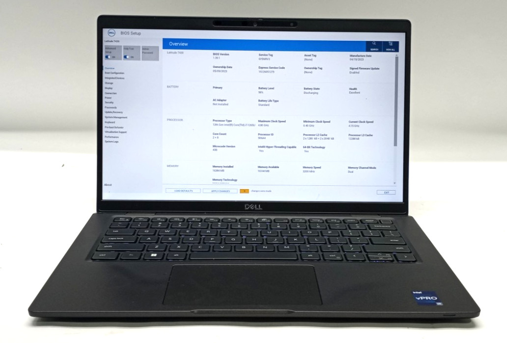 Dell Latitude 7430 14″FHD i7-1265U@4.8GHz 16GB RAM 256GB NVMe Win 11 Pro WH828!