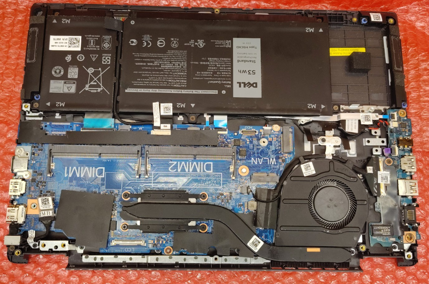 Dell Latitude 3410 14″ Laptop i5-10210U Lower Part Motherboard Keyboard Battery