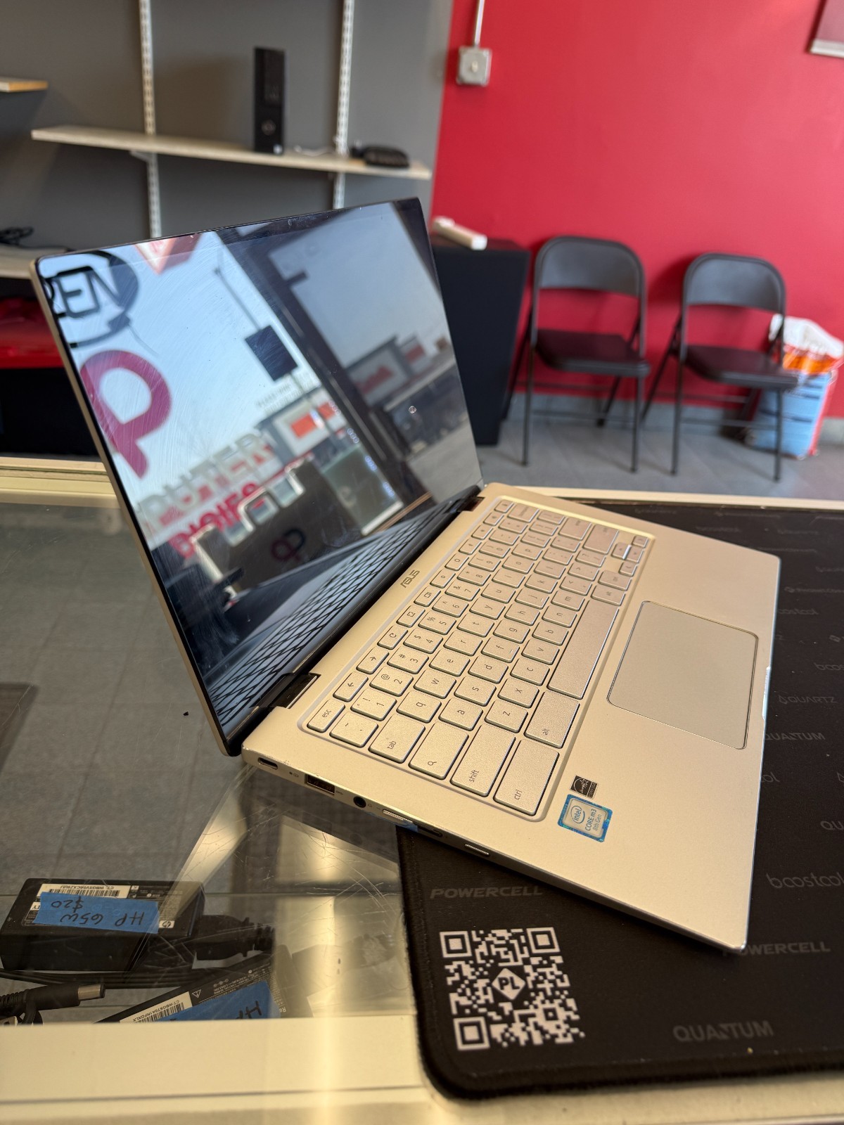 ASUS C434T silver laptop for parts or repair, READ DESCRIPTION