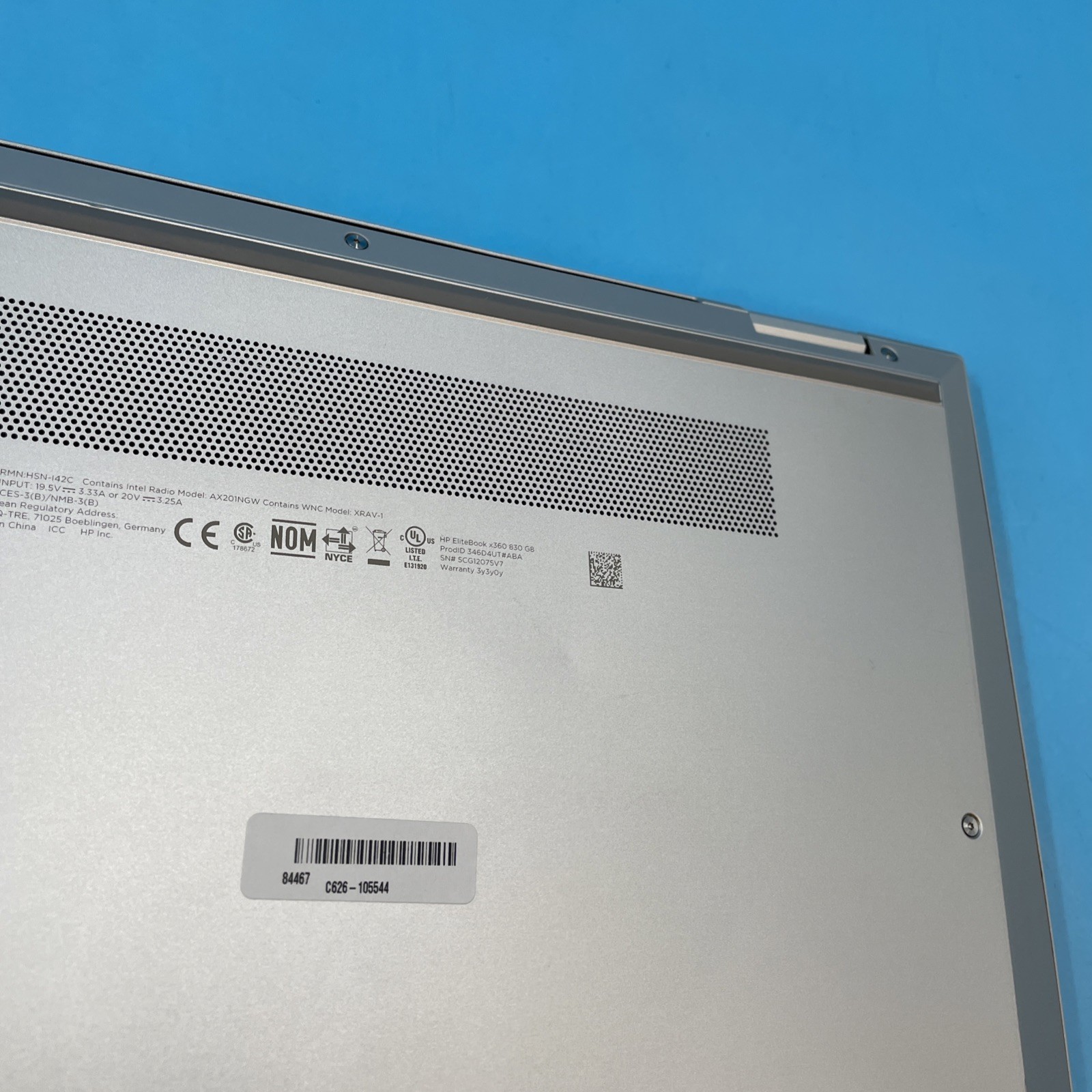HP EliteBook x360 830 G8 | i7-1185G7 | 16GB RAM | 512GB SSD | NO OS | 75% BATT