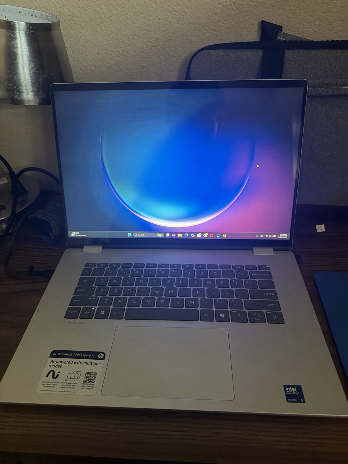 HP OmniBook 7 Flip AI 16in Touchscreen Core Ultra 7 32GB 1TB SSD Silver