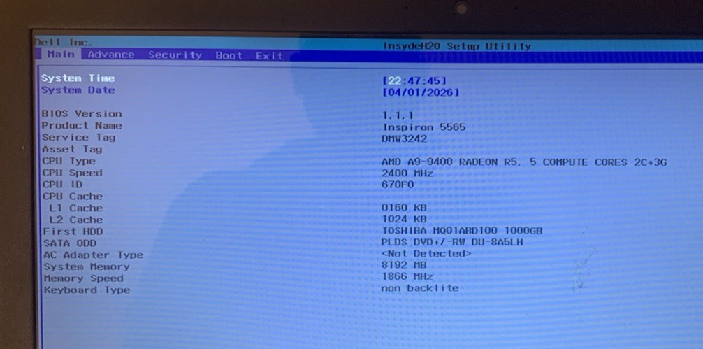 Lot of 2 Dell Inspiron 15 5565 Laptop 15.6″ AMD A9-9400 8GB Ram 1TB HDD W10H