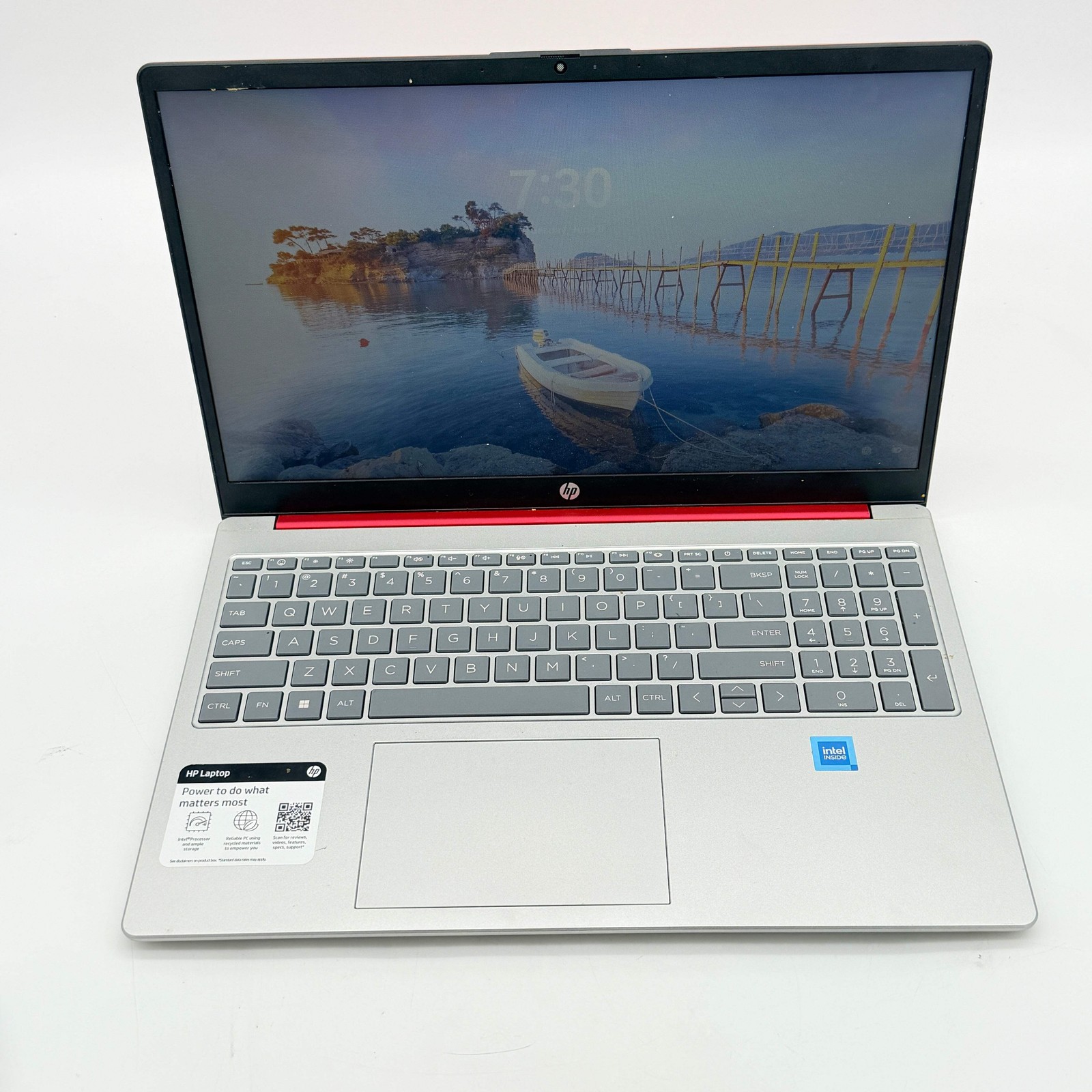 HP 15-FD0083WM 15.6″ Laptop Intel N200 4GB RAM 128GB SSD Scarlet Red – TESTED