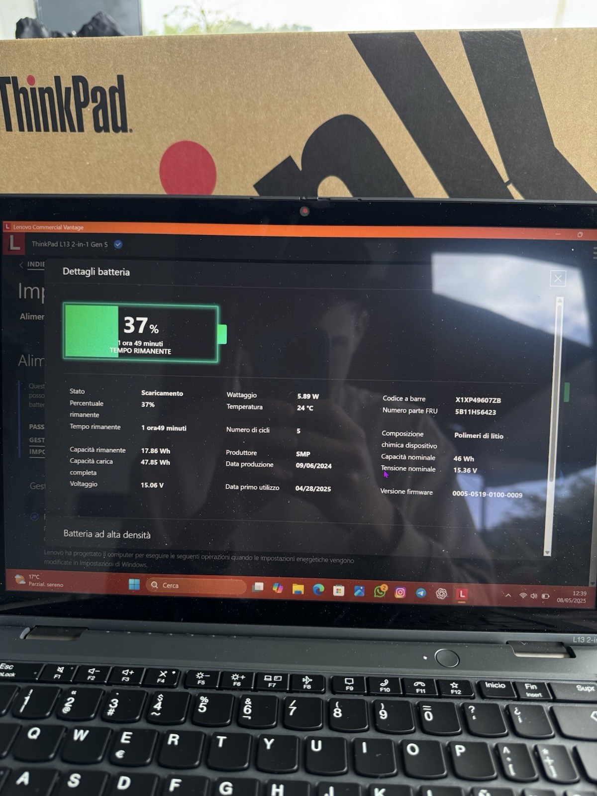 Lenovo ThinkPad L13 2-in-1 Gen 5 [Intel] Intel Core Ultra 5 135U Hybrid [2 in 1]