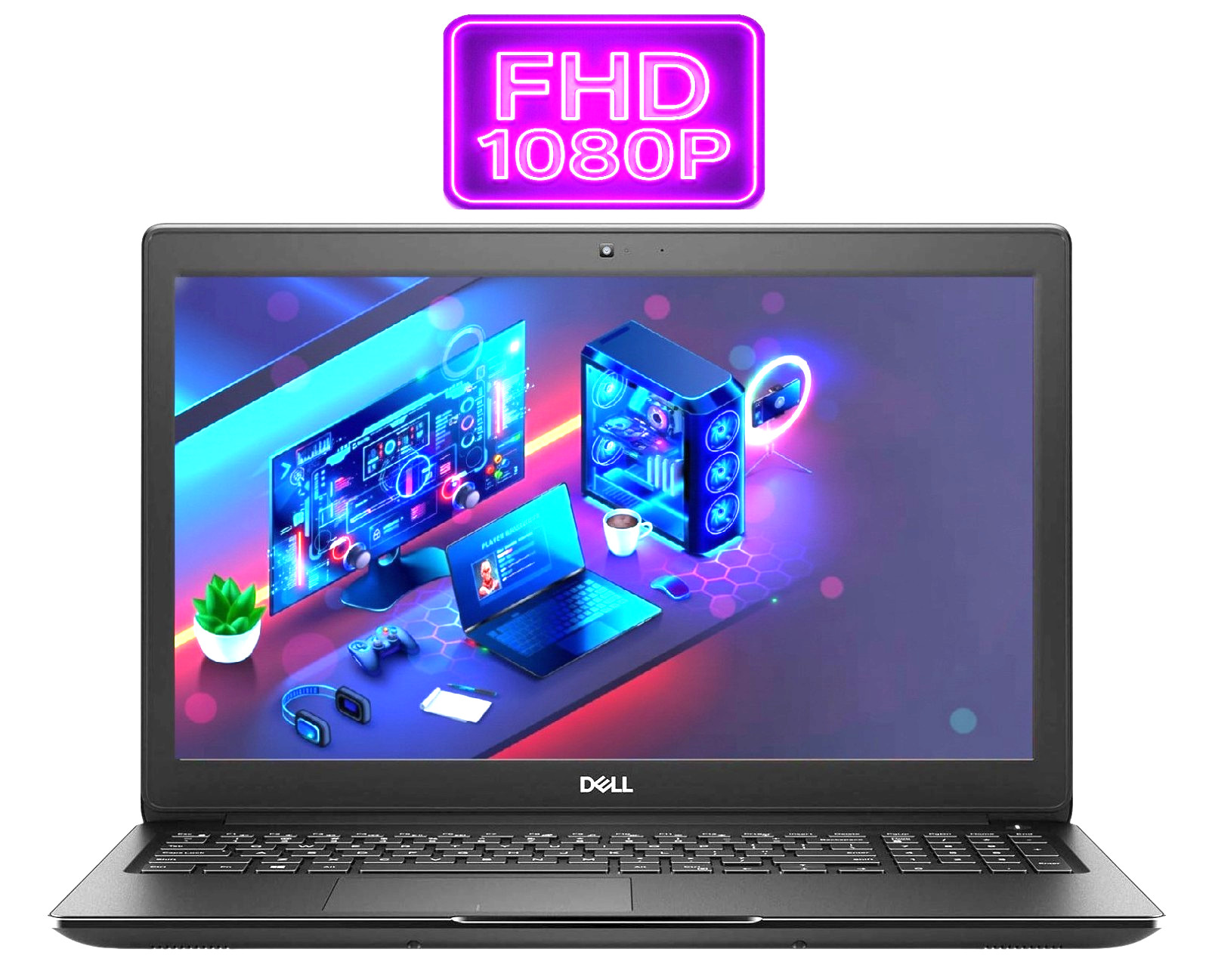 15.6″ DELL Laptop PC: Intel i5 QC! 16GB RAM & 256GB NVME SSD! Windows 11 Pro