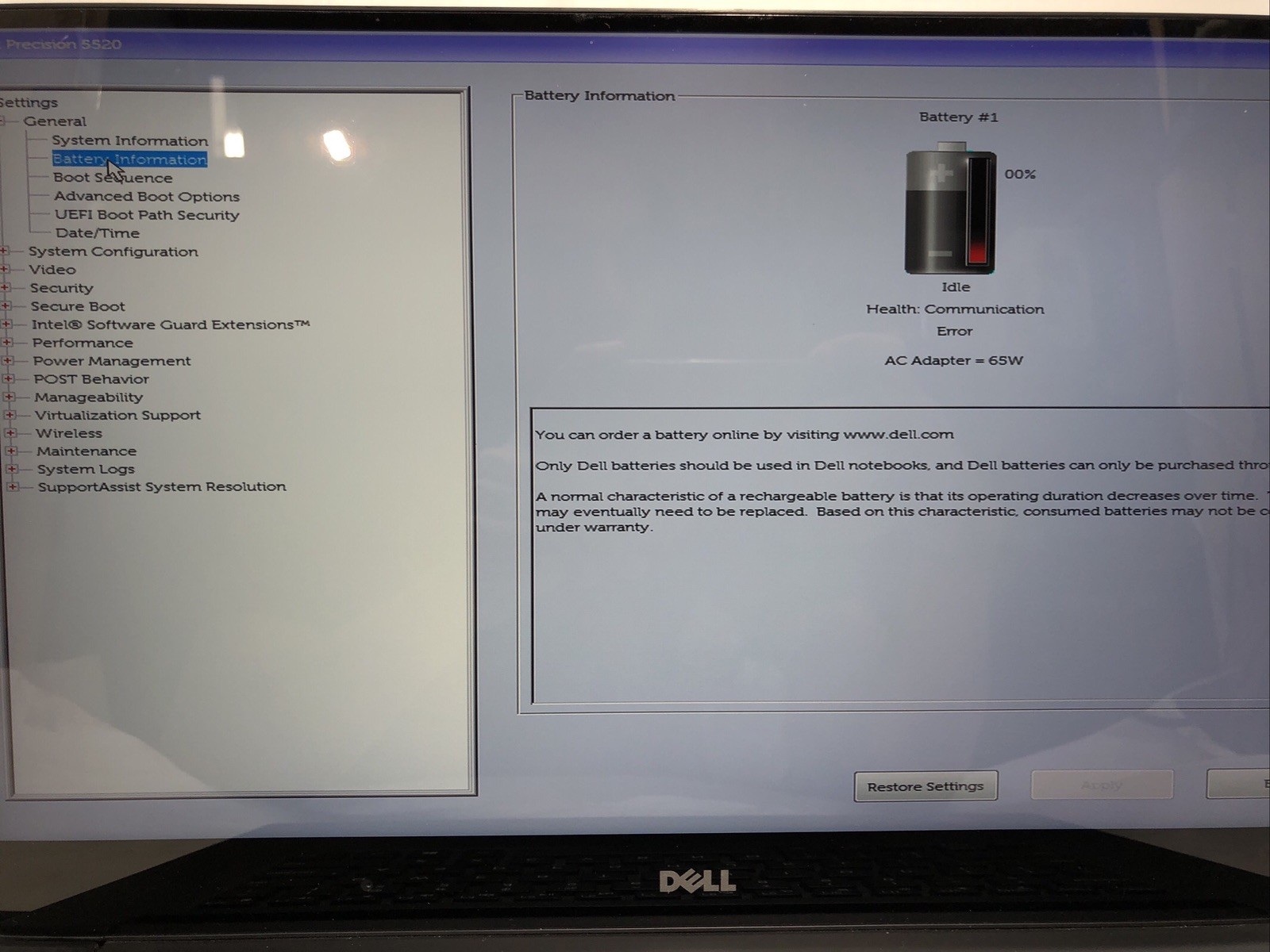 Dell Precision 5520, Intel Core i7-7820HQ @2.90Ghz, 16GB RAM, NO SSD/OS, Touch!