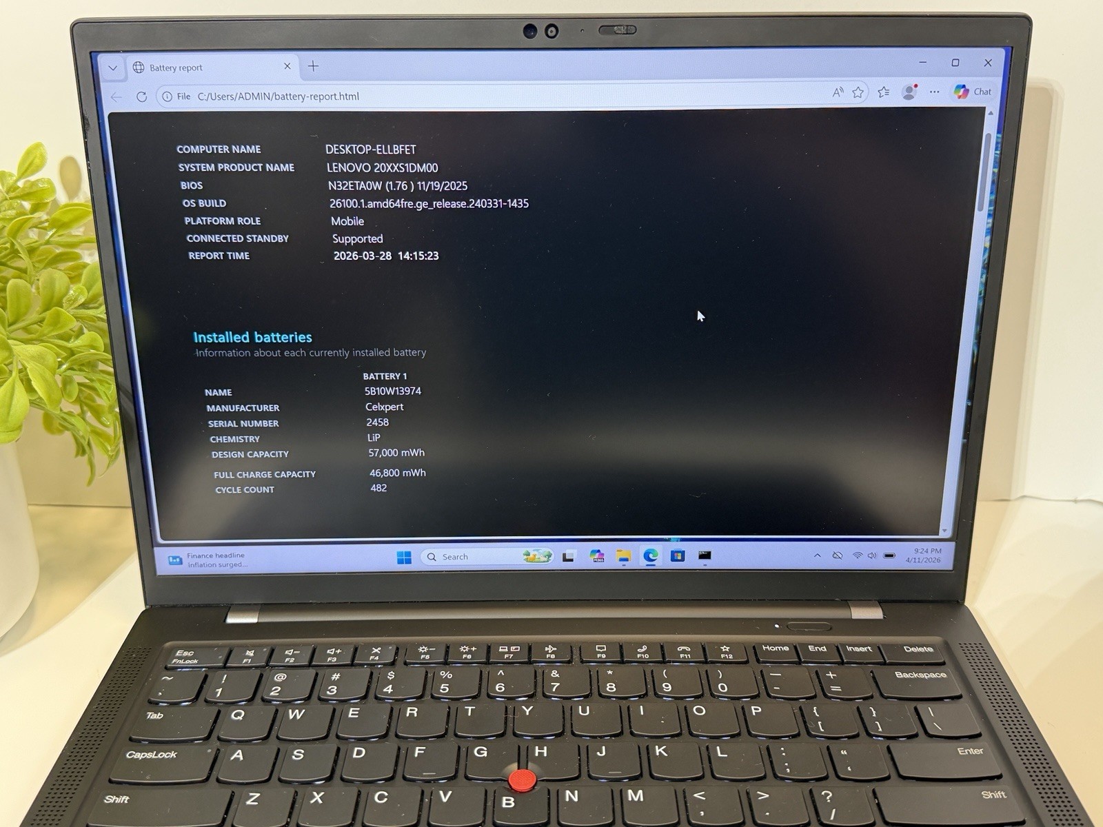 Lenovo ThinkPad X1 Carbon Gen 9: i7-1185G7 3.00GHz 16GB SSD 512GB Grade A