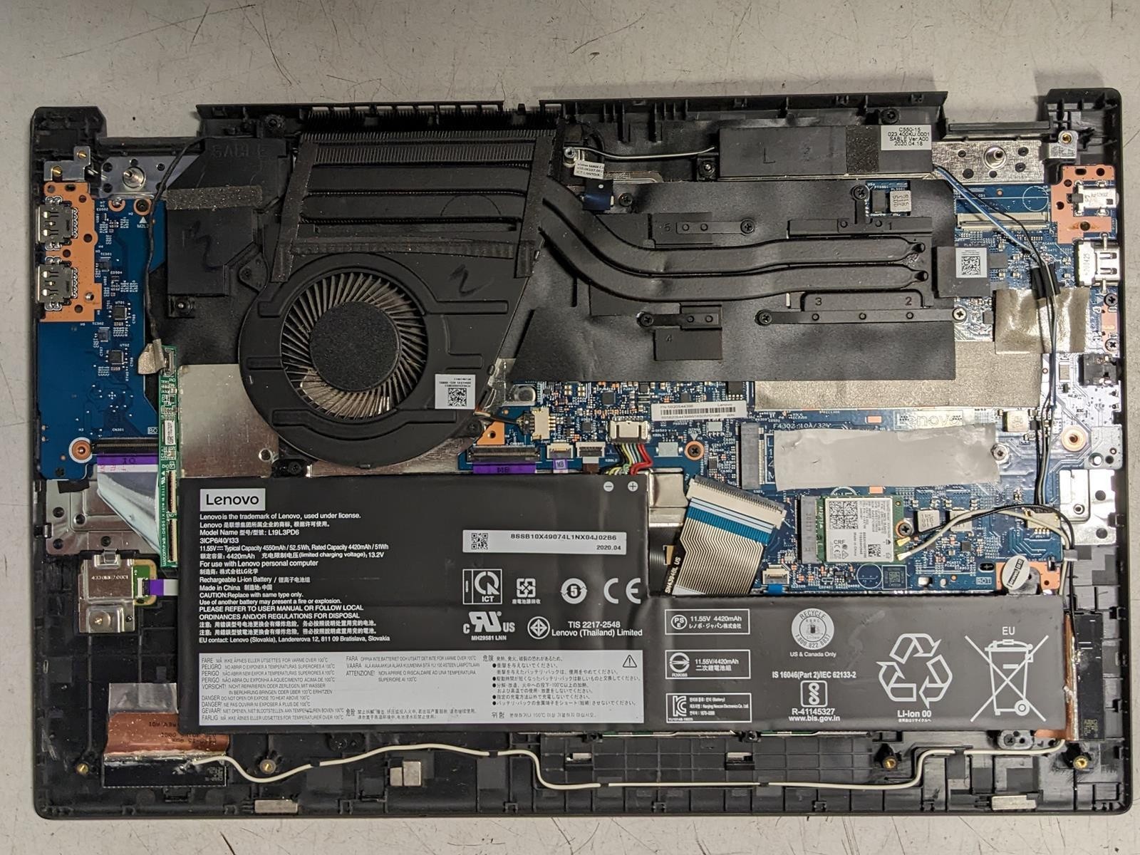 LENOVO IDEAPAD FLEX 5-15IIL05 i7-1065G7 @ 1.30GHz, 16GB RAM, NO HDD/OS – (PARTS)