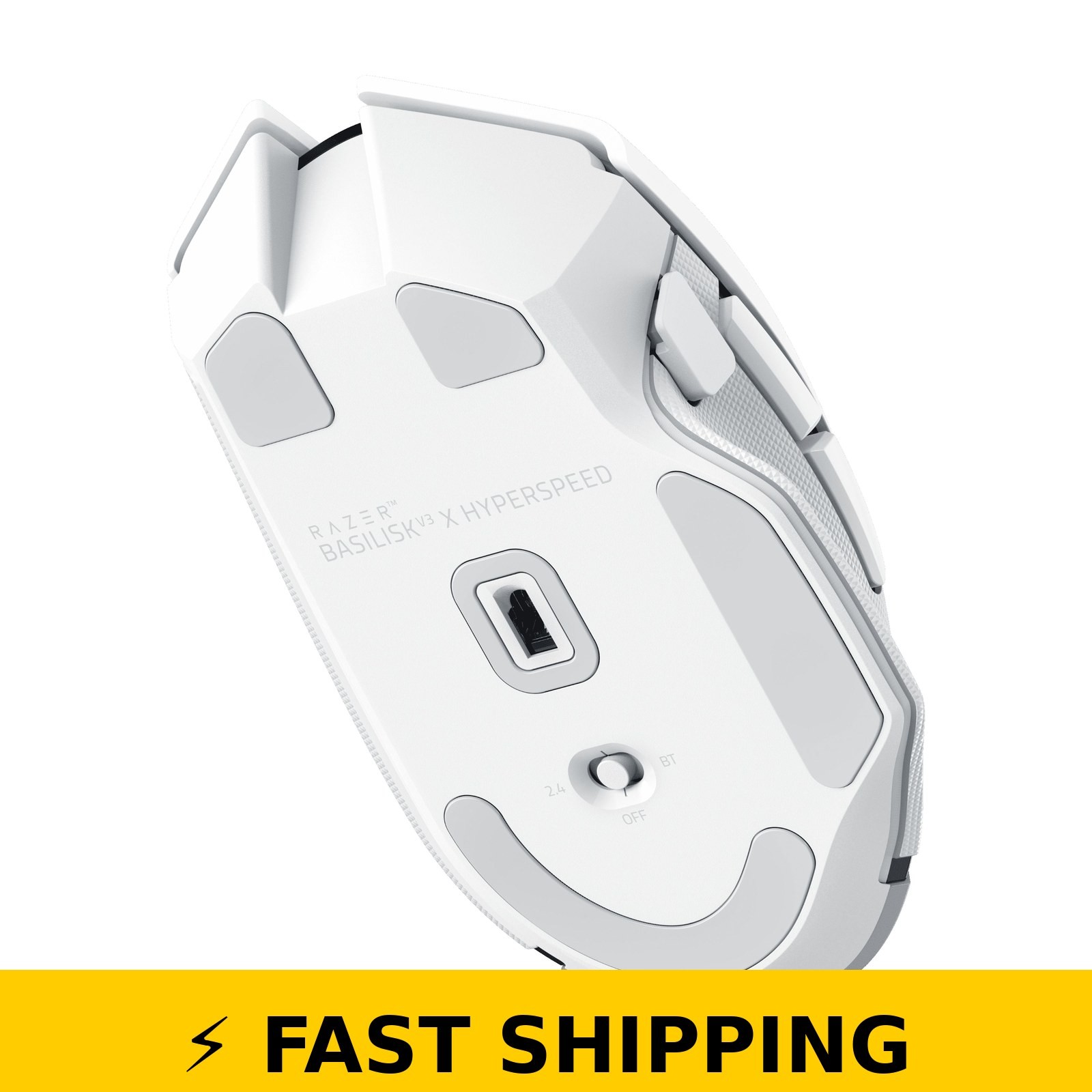 Razer Basilisk V3 X Hyperspeed Wireless Gaming Mouse – White