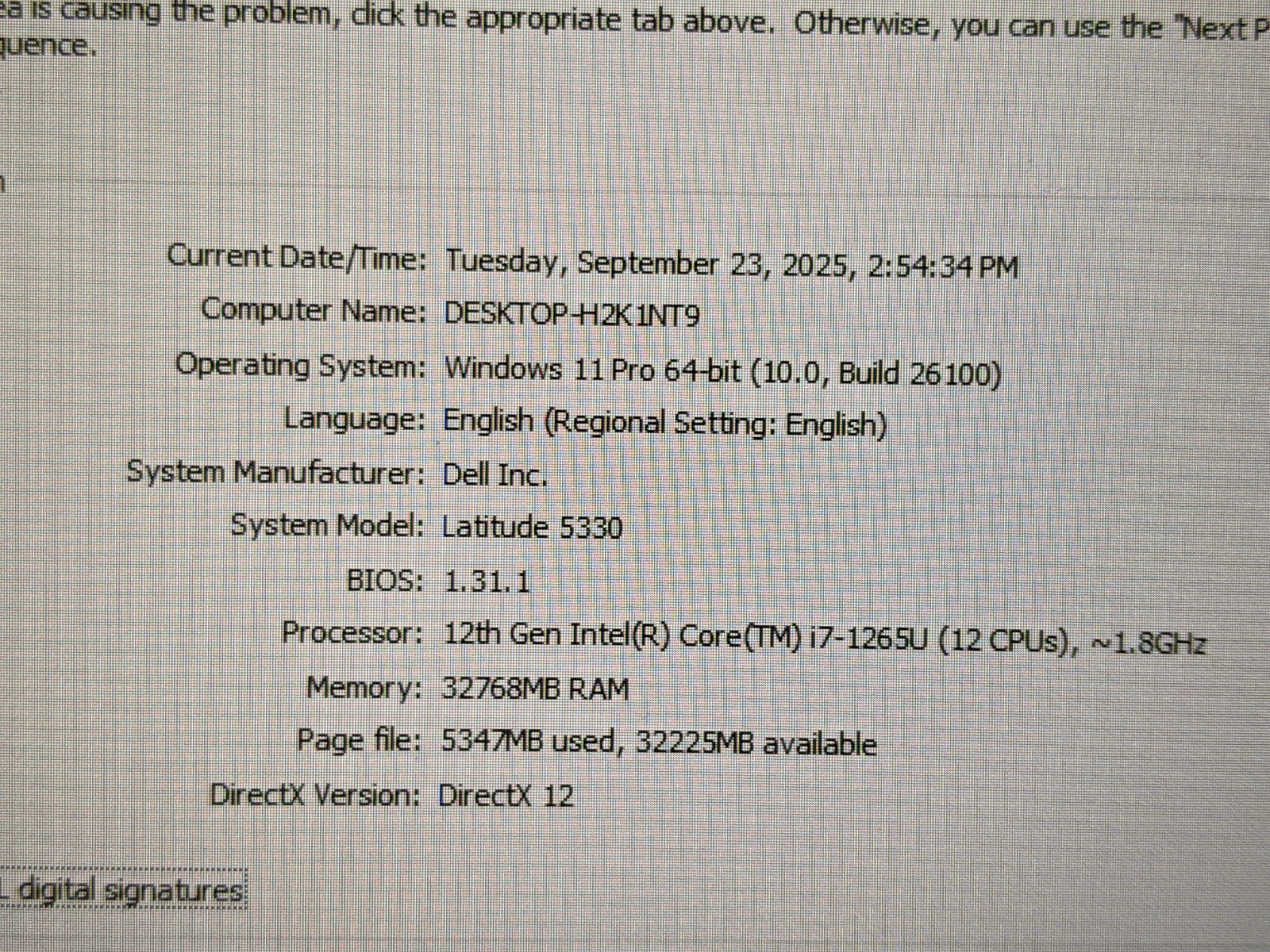 Dell Latitude 5330 13.3″FHD TOUCH i7-1265U 1.8GHz 32GB 512GB SSD W11Pro +Charger