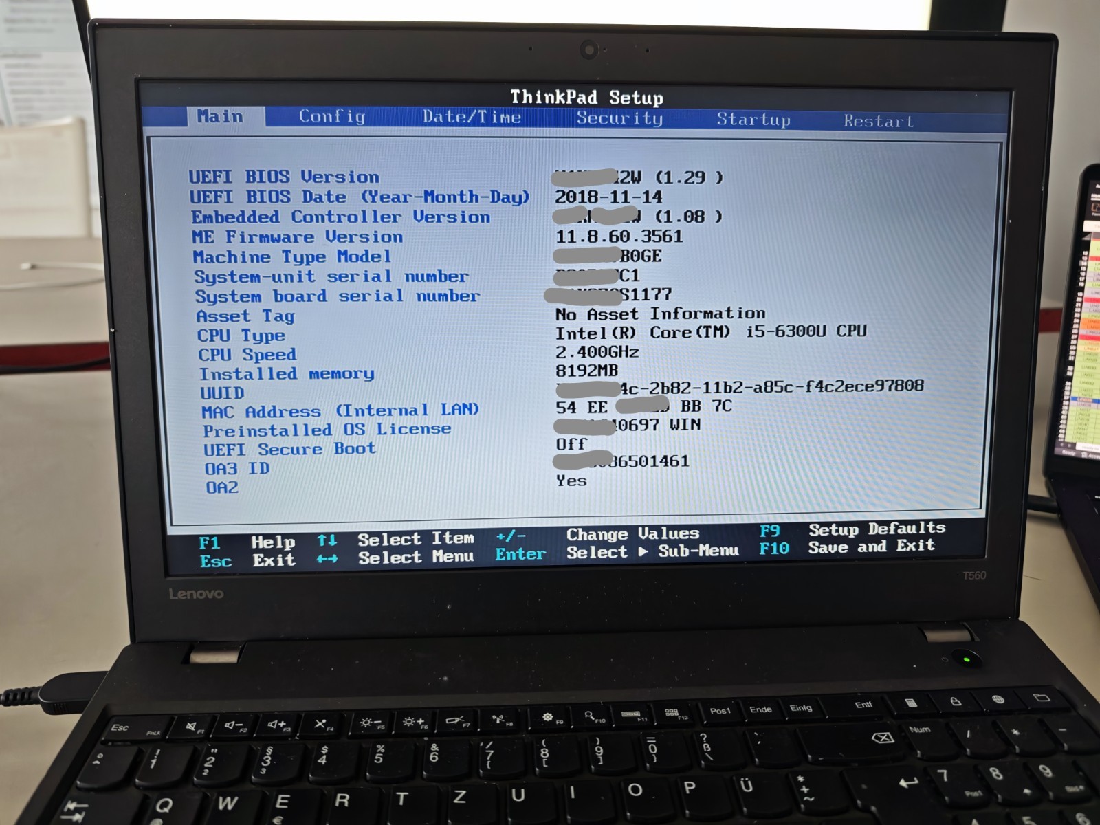 Lenovo ThinkPad T560 15.6 inch (256GB SSD, Intel Core i5-6300U, 2.40GHz, 8GB…
