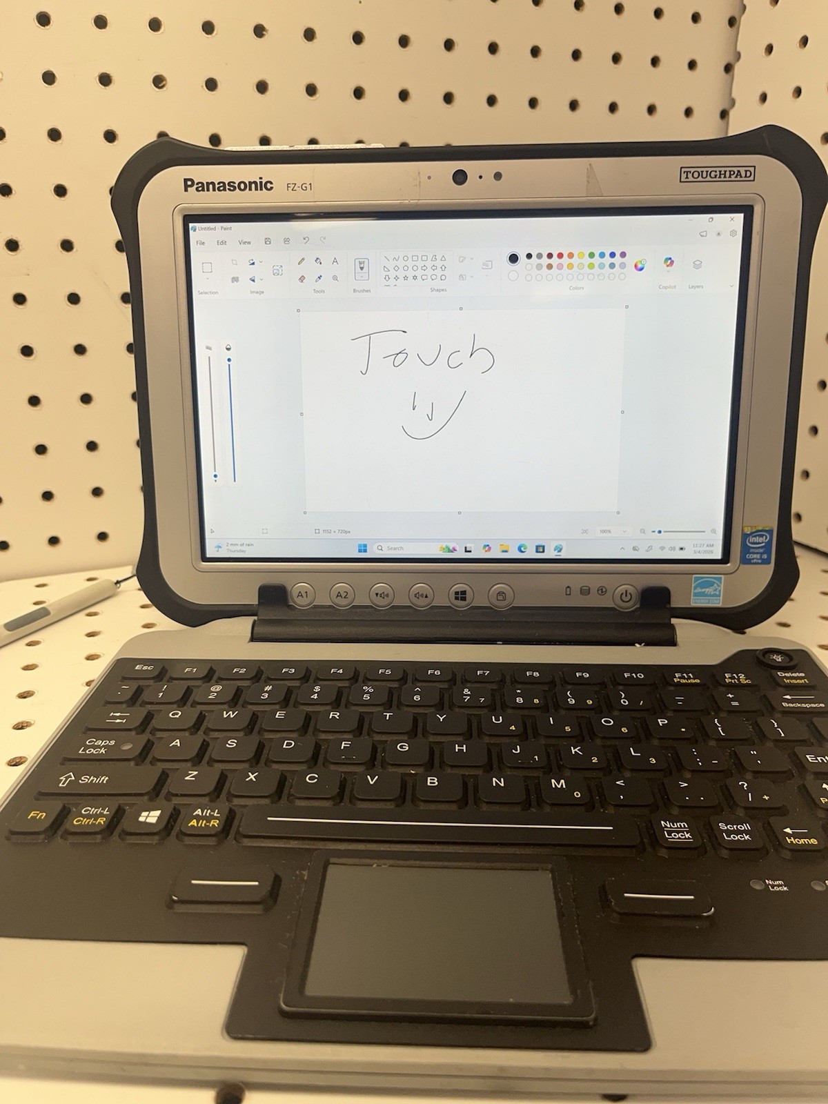 Panasonic Toughpad FZ-G1 | I5 | 8 GB RAM | 128 GB SSD | wind 11 Pro | Keyboard