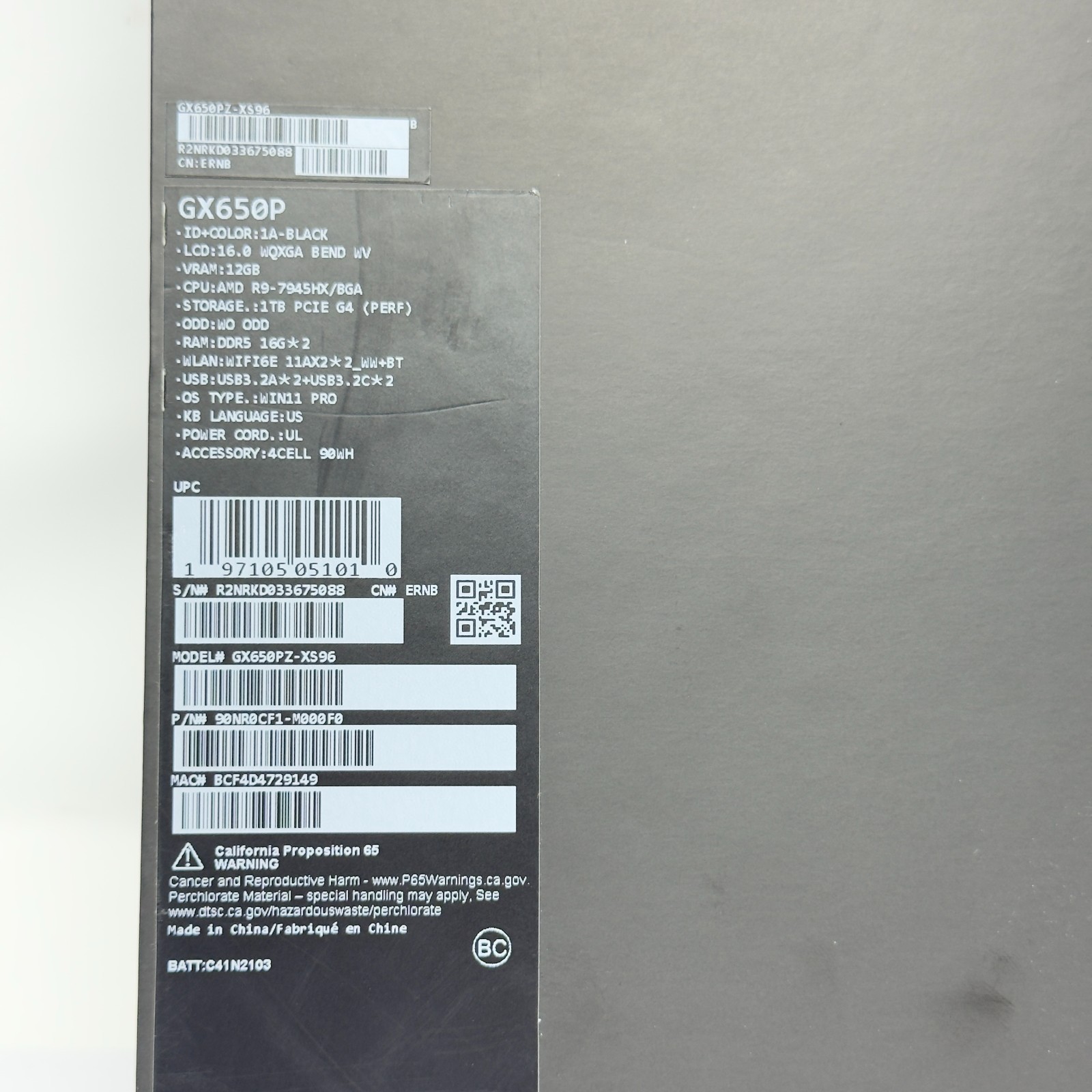 ASUS – ROG Zephyrus G14 Empty Box Only