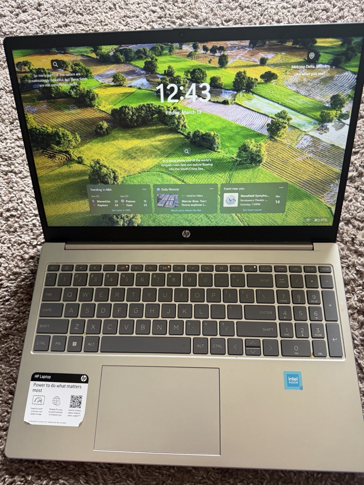 HP Laptop 15.6″ Intel Windows 10 Silver Built-in Webcam Wi-Fi HDMI