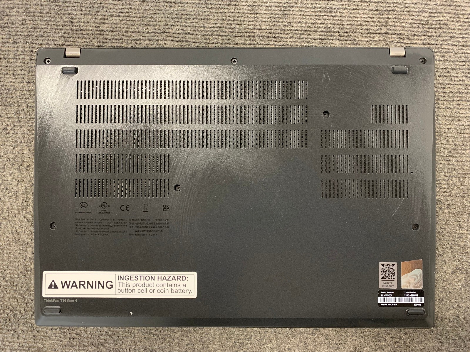 Lenovo ThinkPad T14 Gen 4 14″ Laptop i5-1345U 16GB RAM 256GB NVMe, As Is